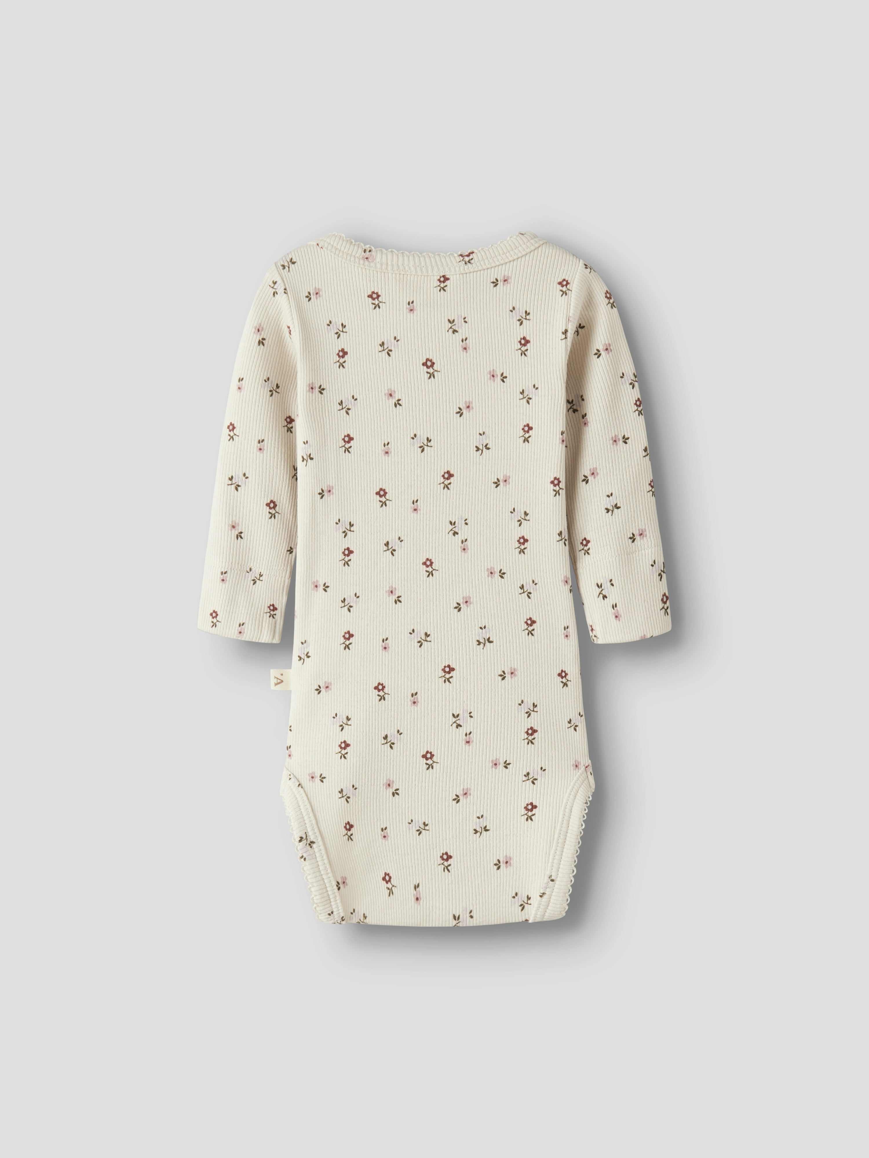 Lil Atelier Gago - LS Slim Body NOOS - Turtledove/Flower