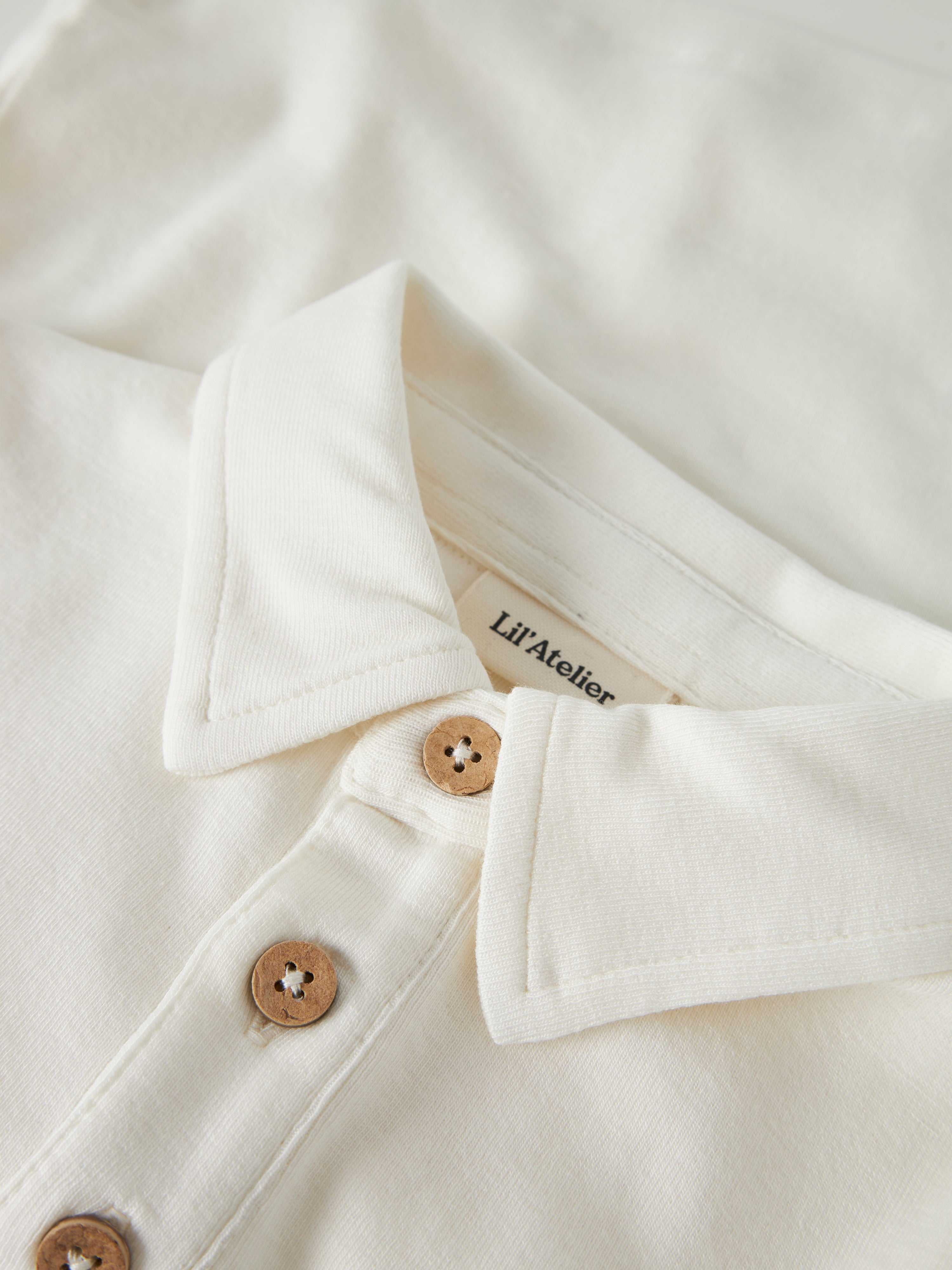 Lil Atelier Fundo LS Slim Top - Coconut Milk