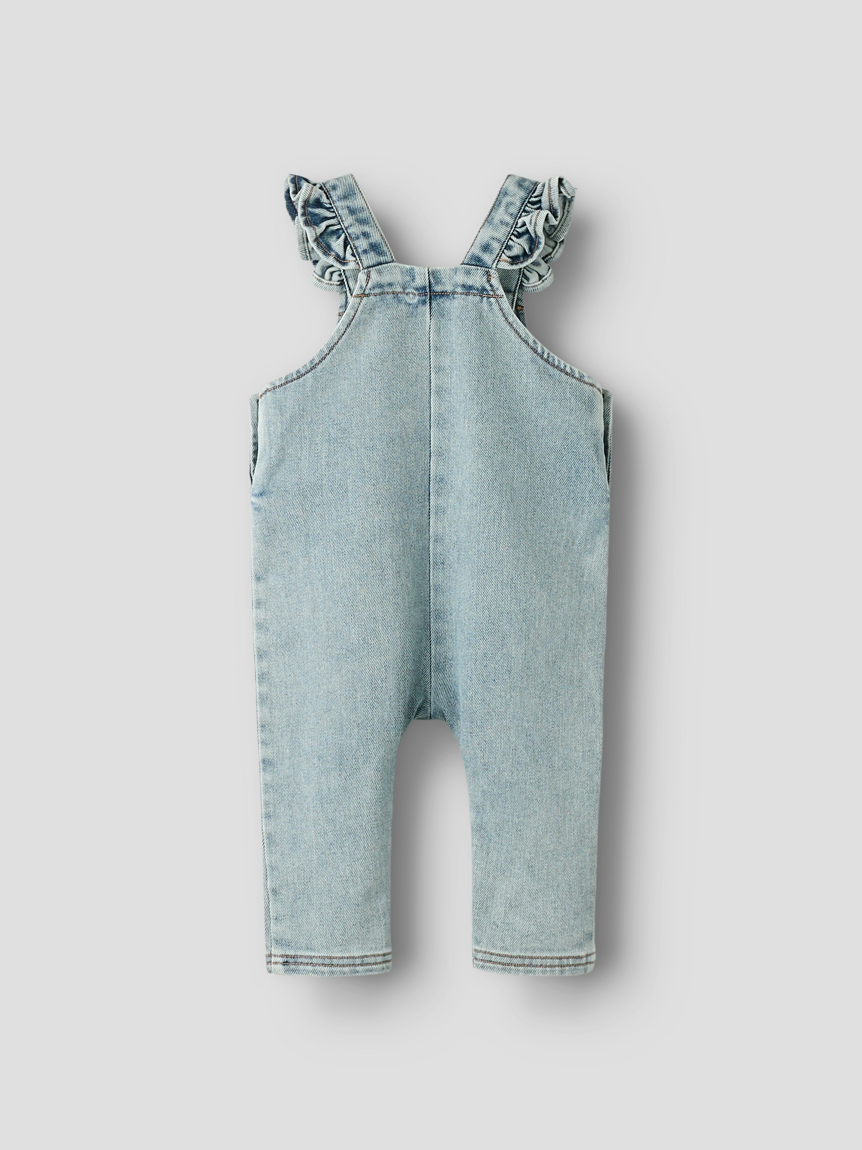 Lil Atelier Darleee Loose Overall - Medium Blue Denim