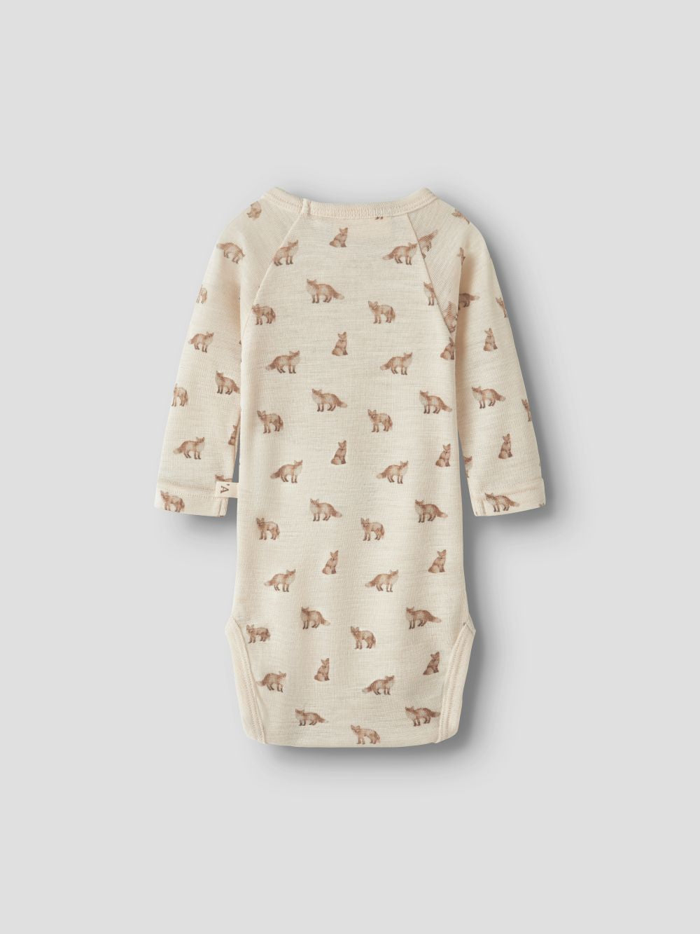 Lil Atelier Nalu - Wool LS Slim Body - Turtledove/Fox