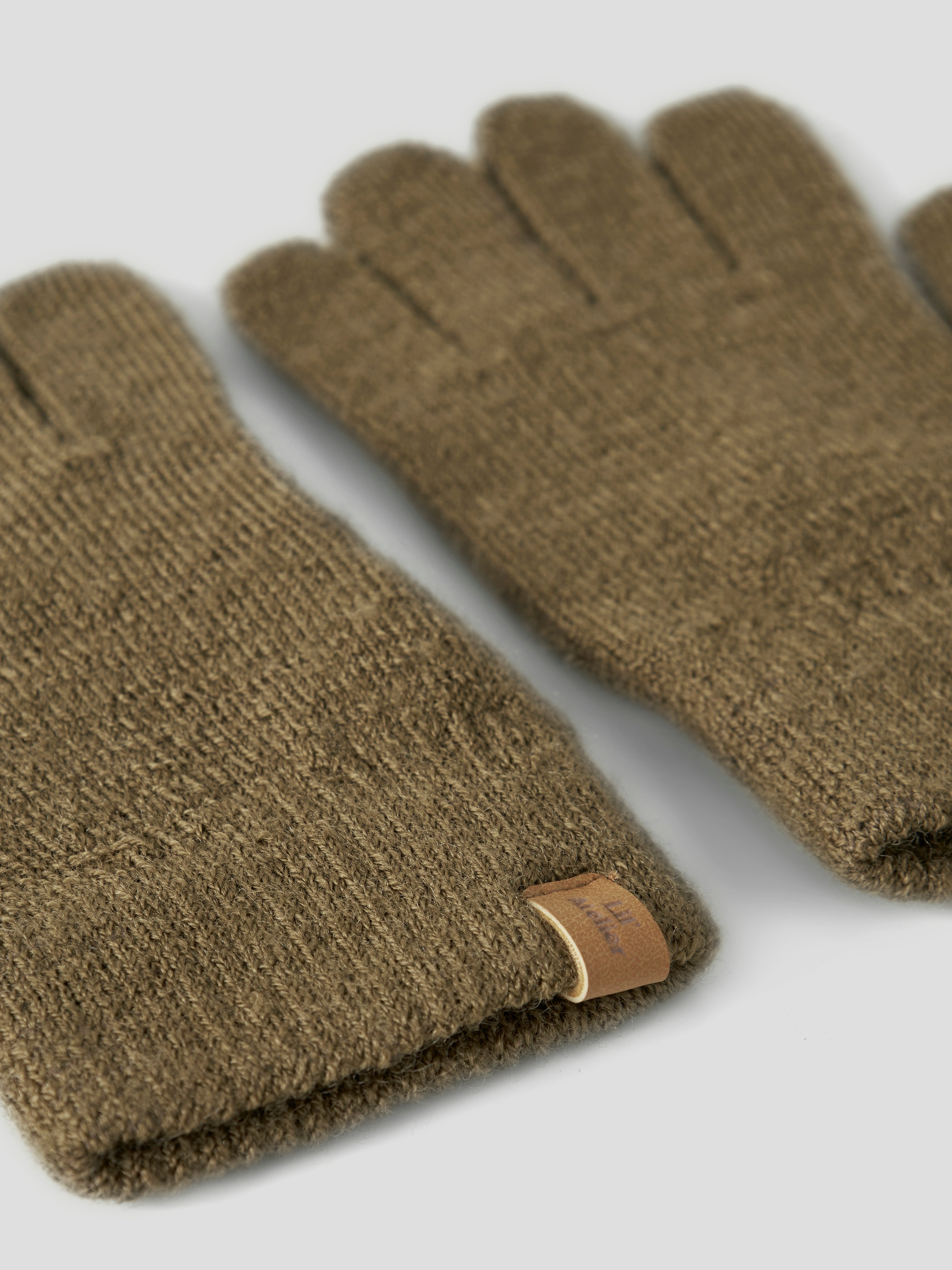 Lil Atelier Nanson - Knit Gloves - Kangaroo