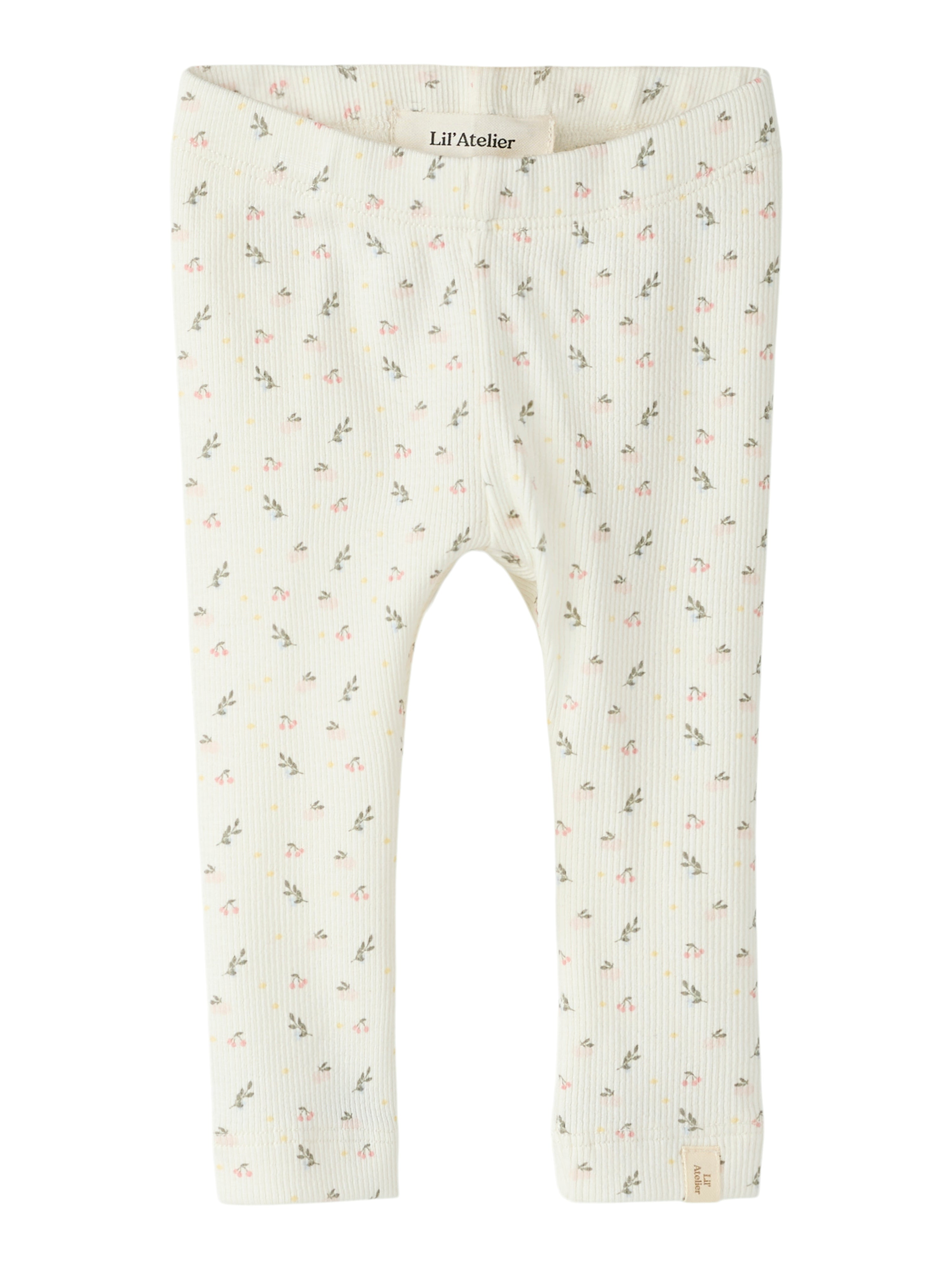 Lil Atelier Gago Slim Leggings NOOS - Coconut Milk/Small Flower