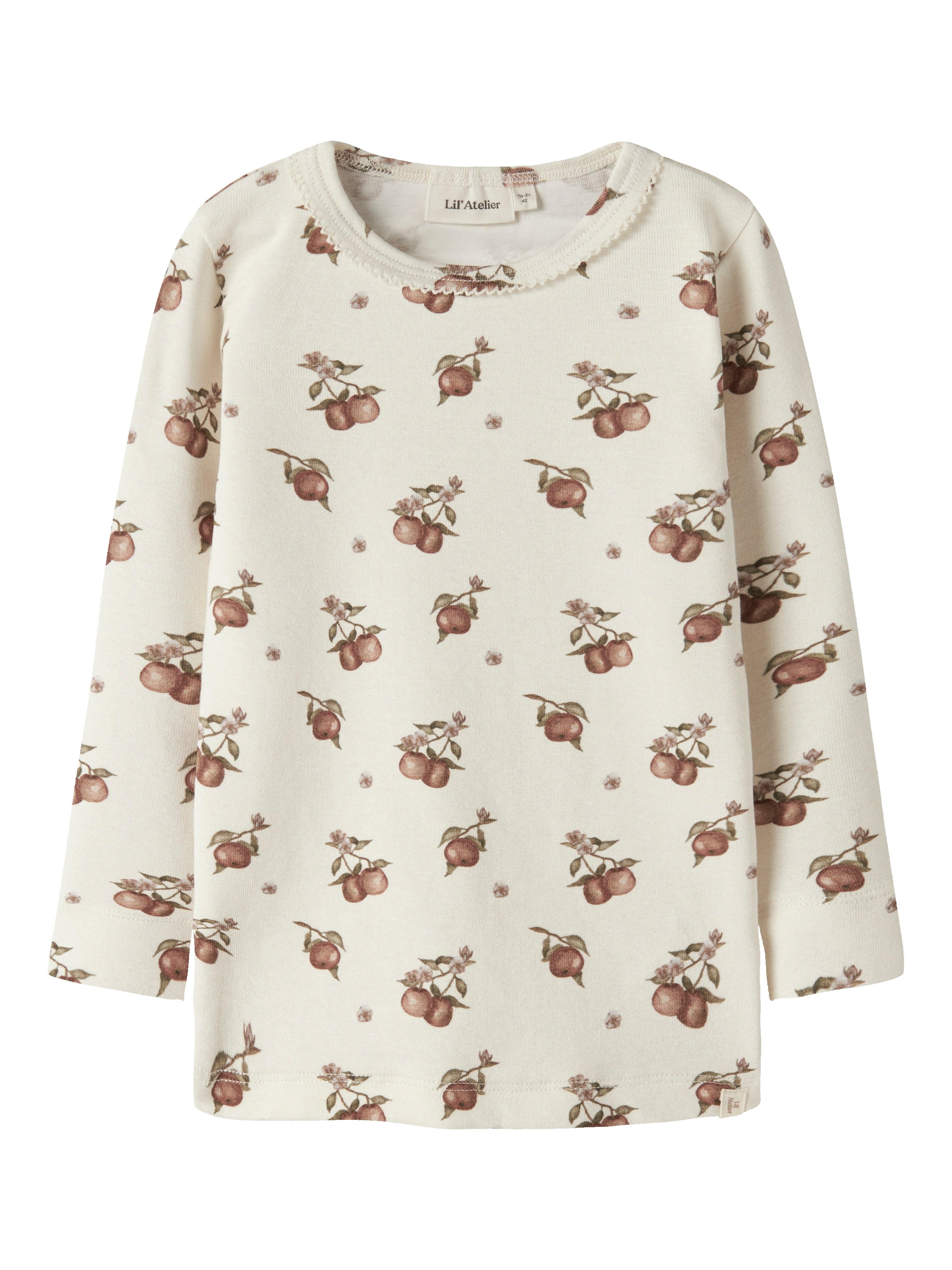 Lil Atelier Gayo - Sig LS Top - Turtledove/Apple