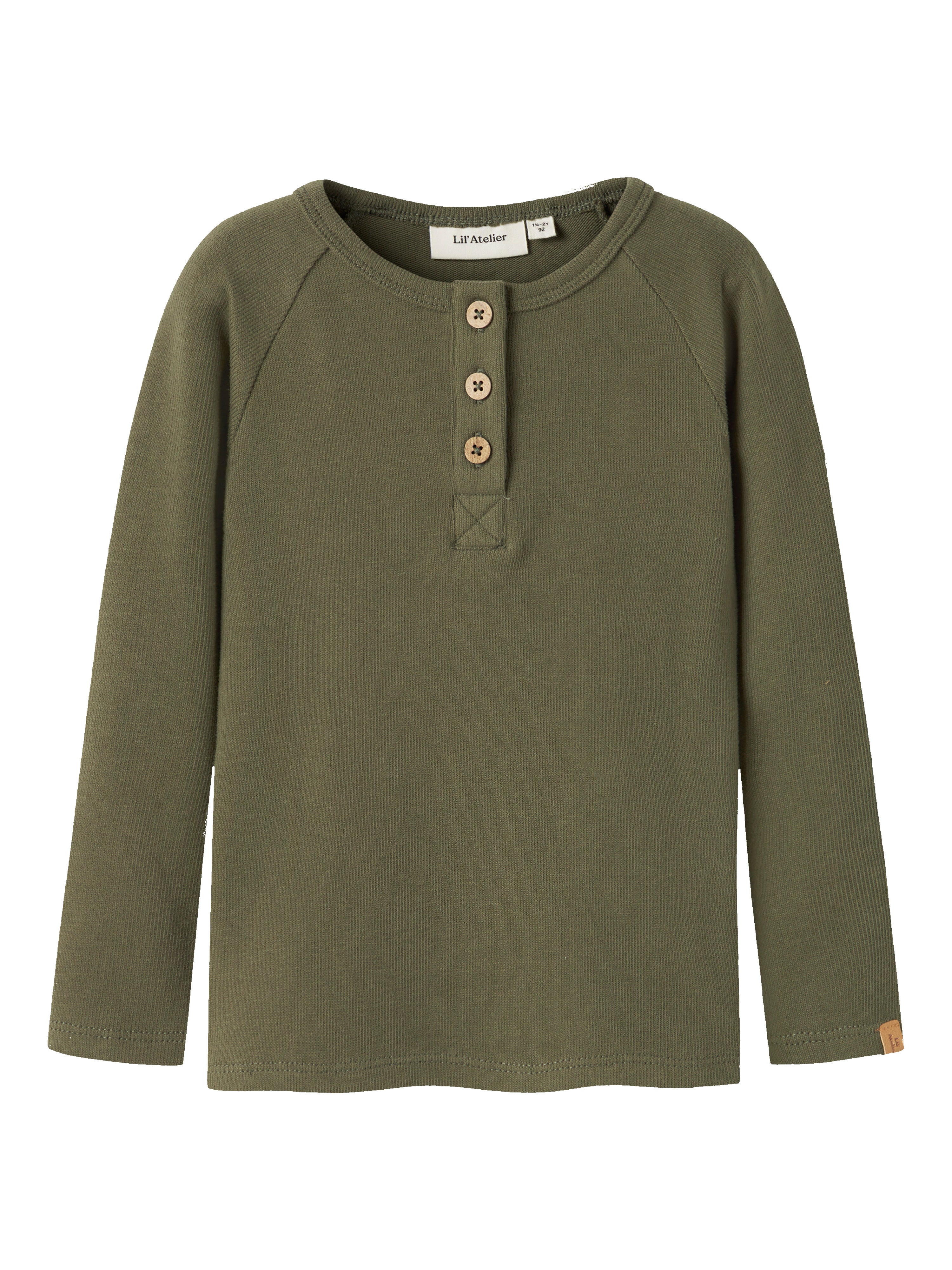 Lil Atelier Luno - LS Slim Top - Winter Moss