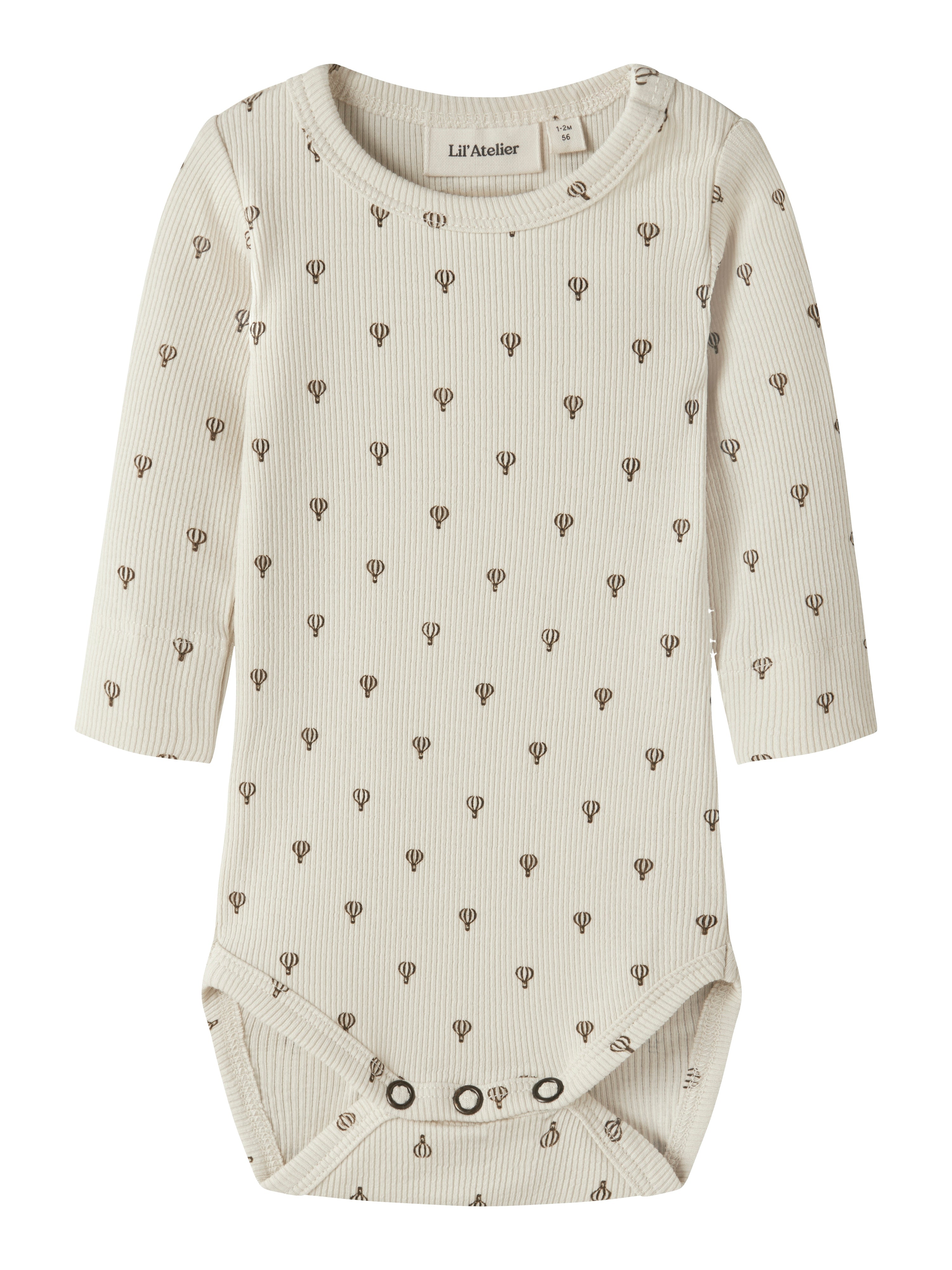 Lil Atelier Gago - Kim LS Slim body NOOS - Turtledove/Air Balloon