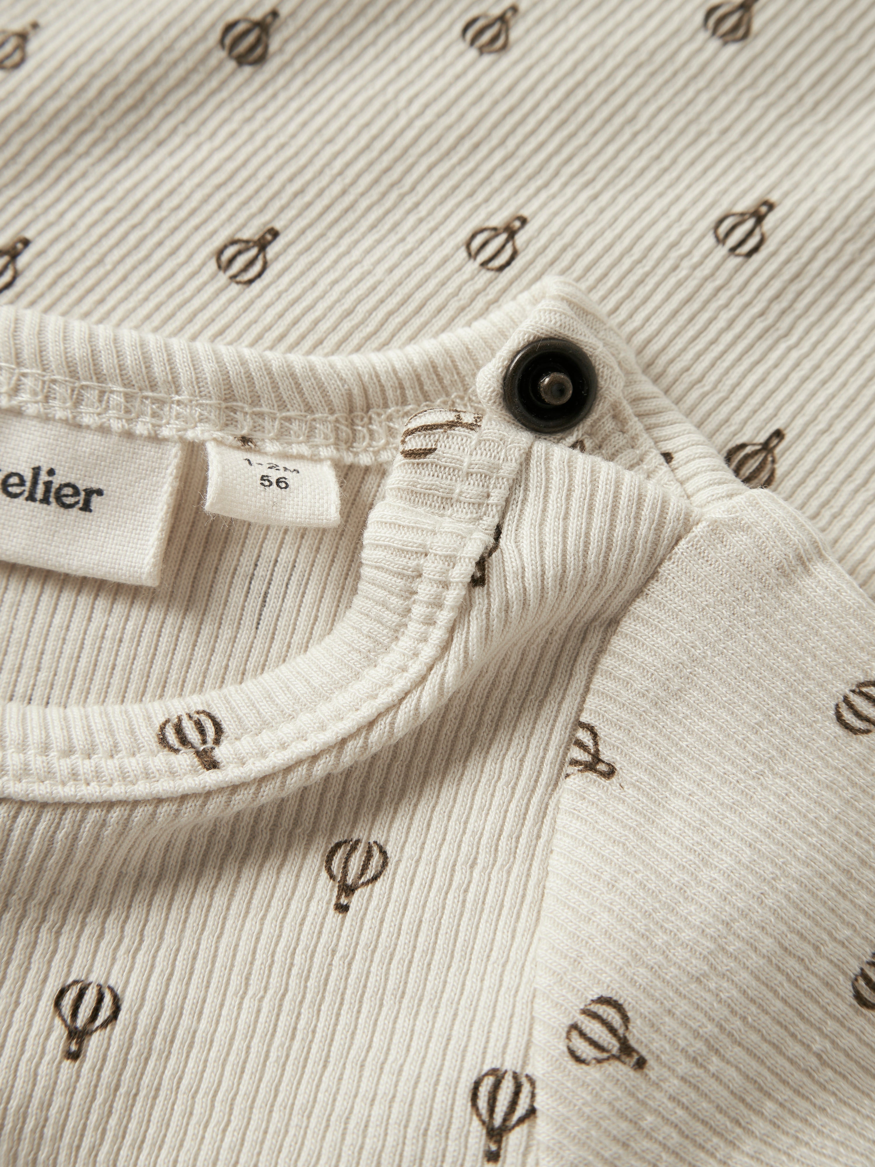 Lil Atelier Gago - Kim LS Slim body NOOS - Turtledove/Air Balloon