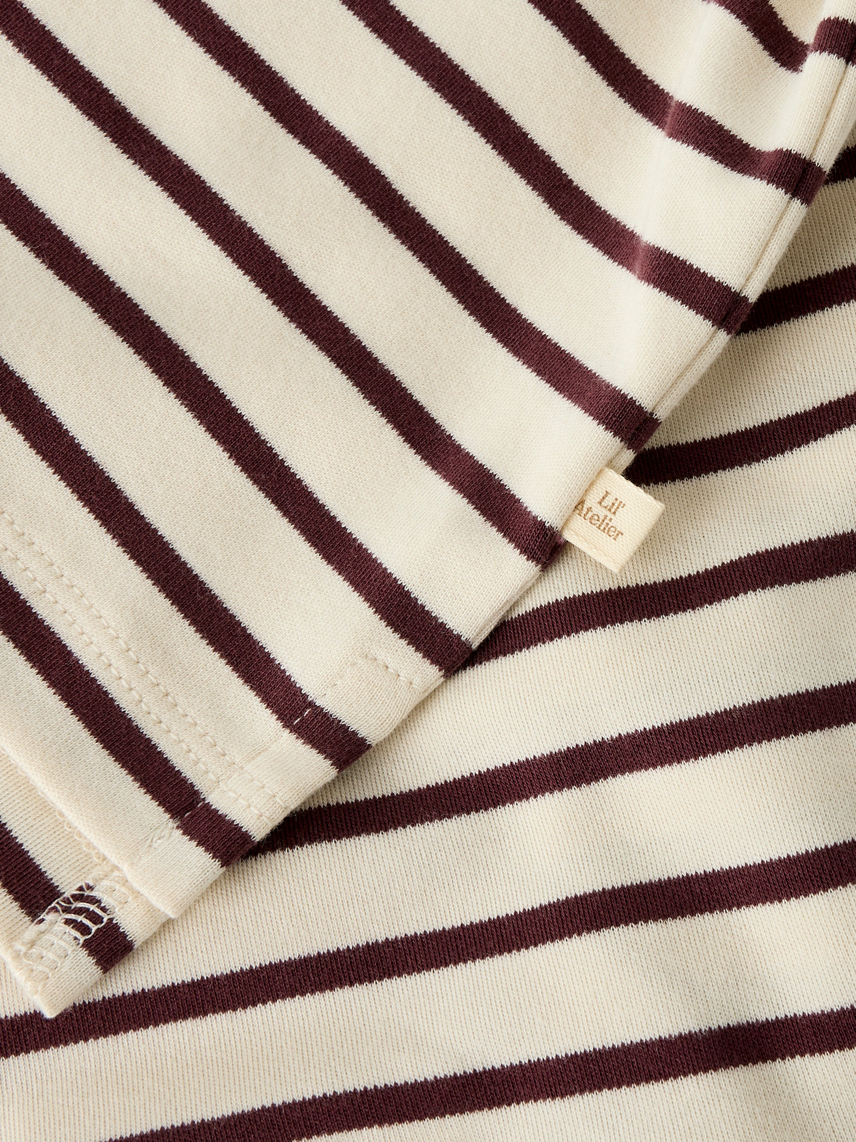 Lil Atelier Limia Loose Top - Turtledove/Catawba Grape