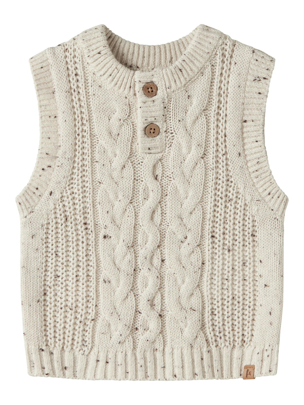 Lil Atelier Galto - Kai Knit Vest - Turtledove