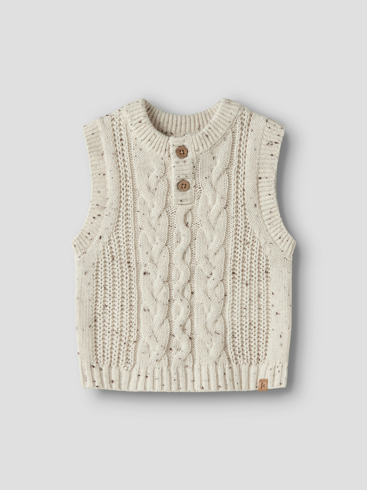 Lil Atelier Galto - Kai Knit Vest - Turtledove