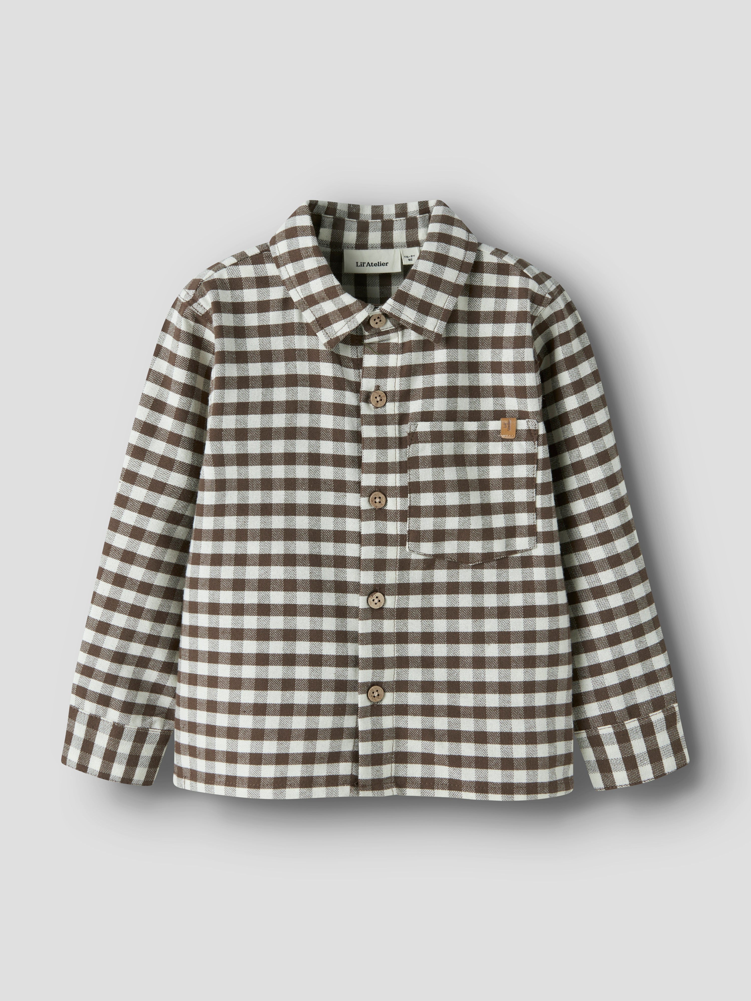 Lil Atelier - Noki LS Loose Shirt - Teak