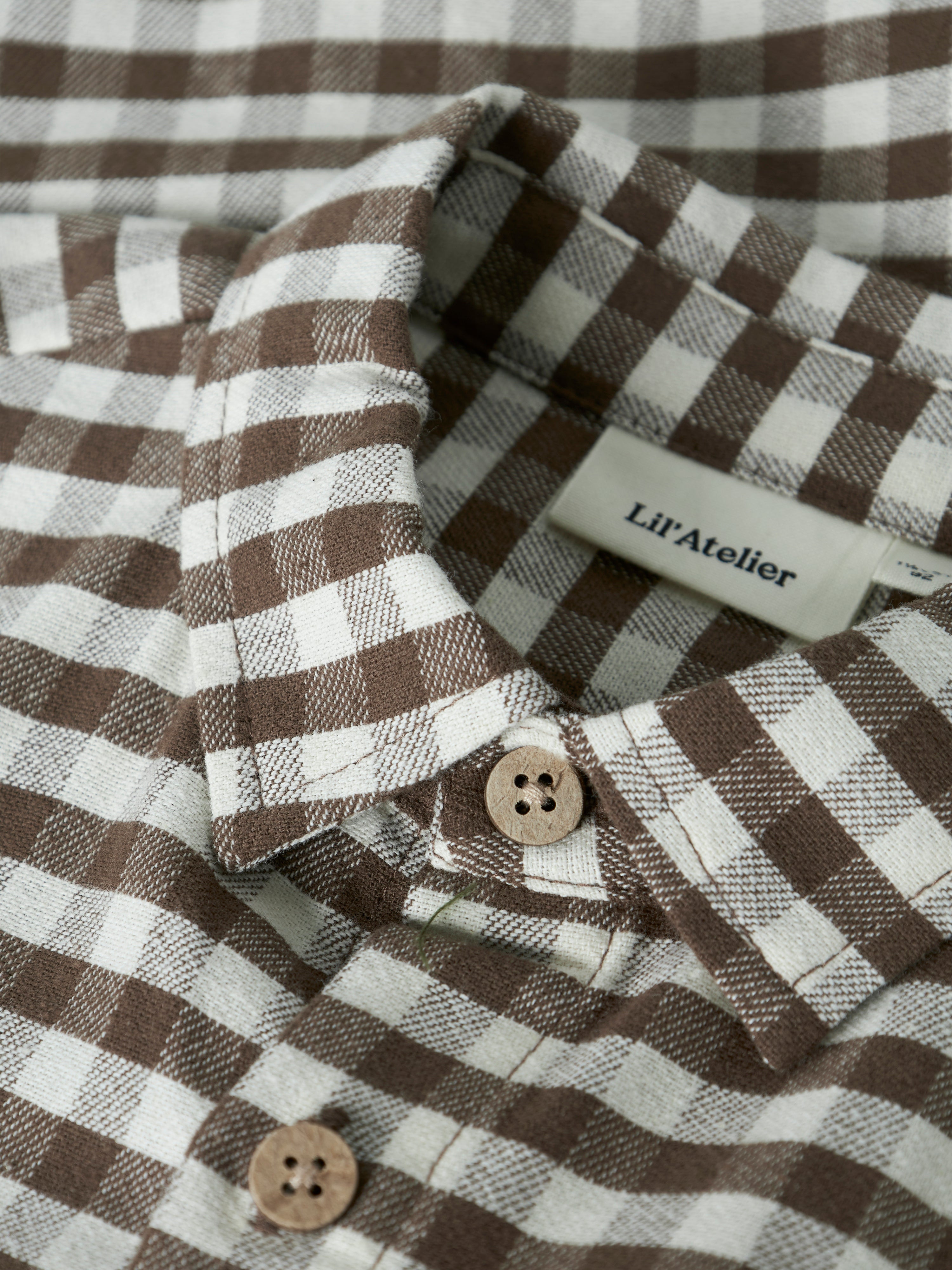 Lil Atelier - Noki LS Loose Shirt - Teak
