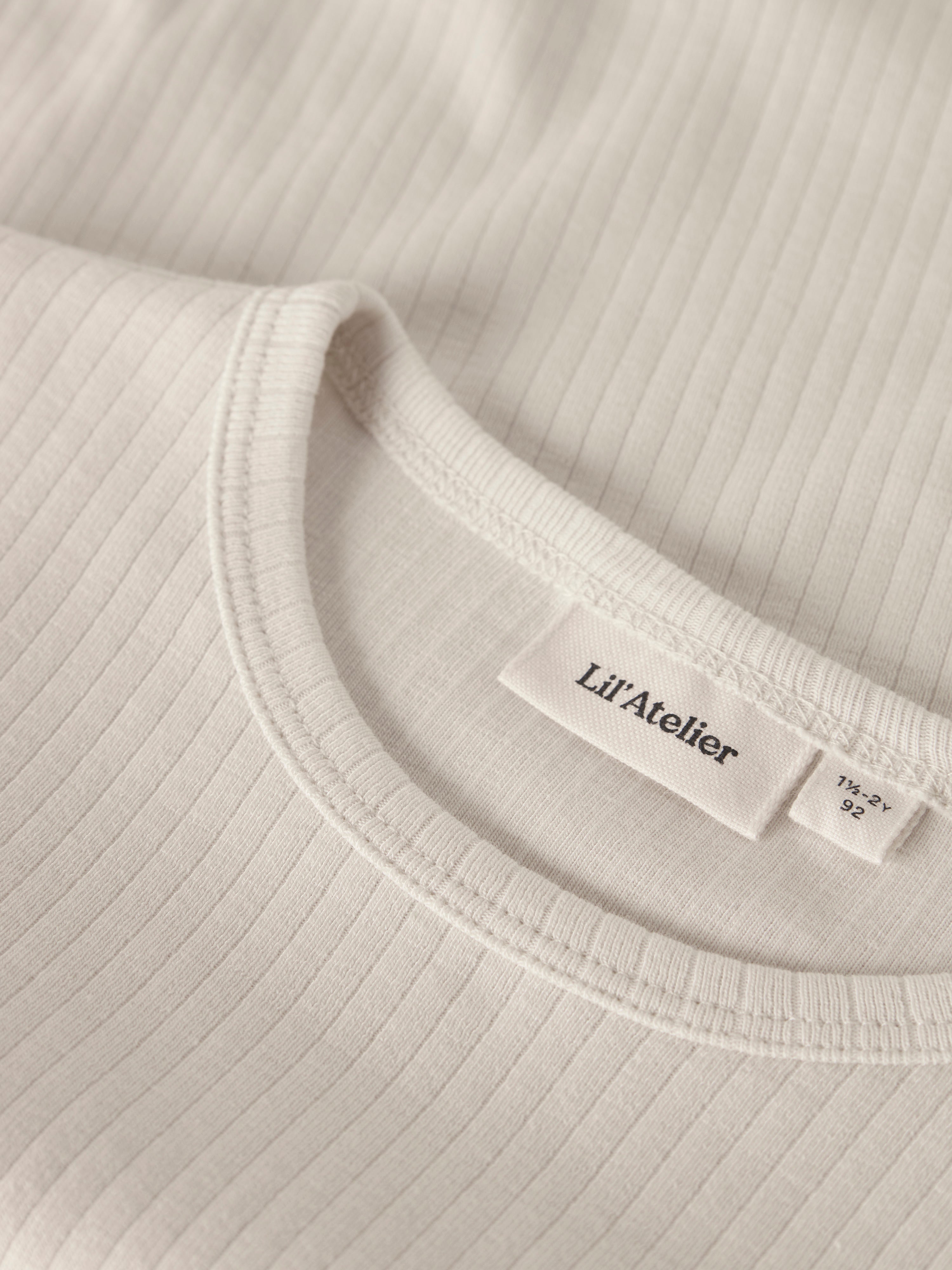 Lil Atelier - Gabo Bob LS Slim Top - Turtledove