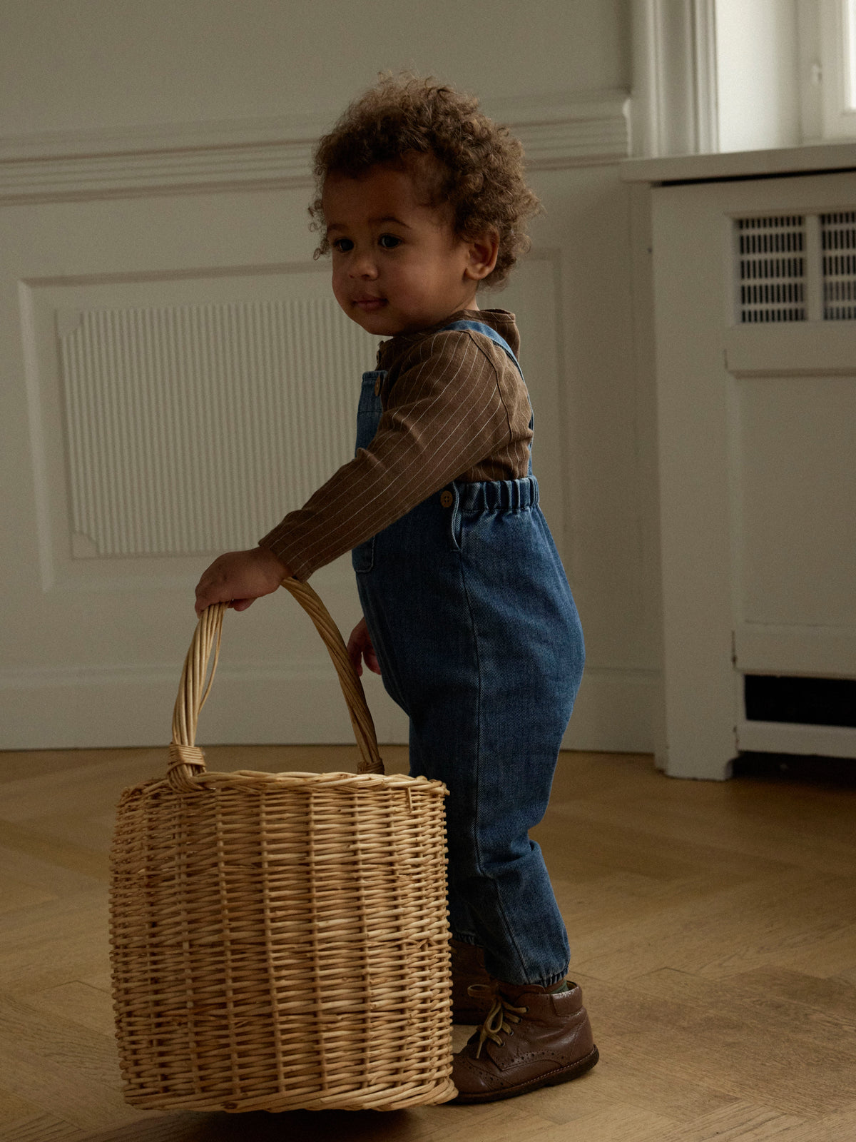 Lil Atelier Obello - Denim Overall - Dark Blue Denim