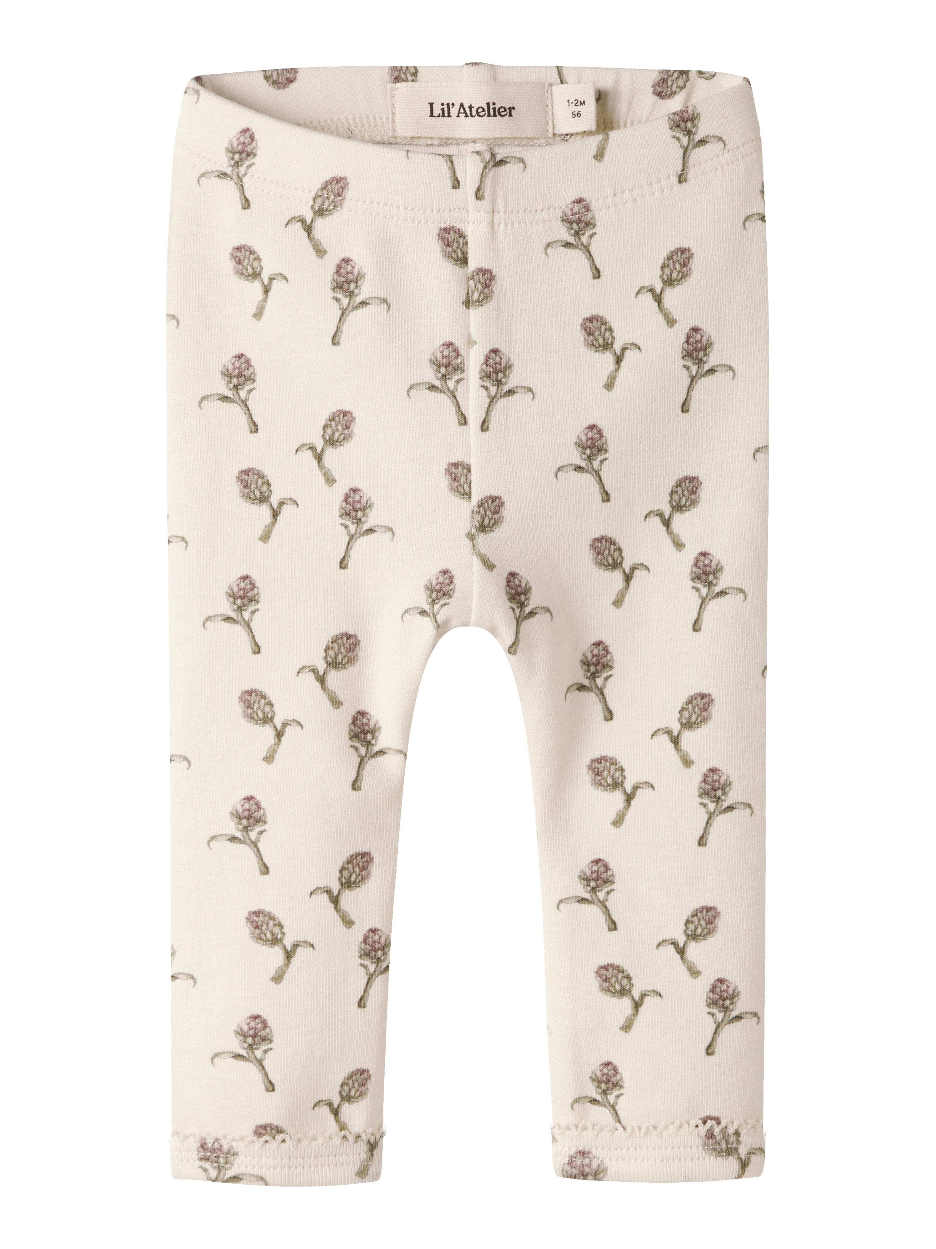 Lil Atelier Gayo - Sin Slim Leggings - Turtledove / Artichoke