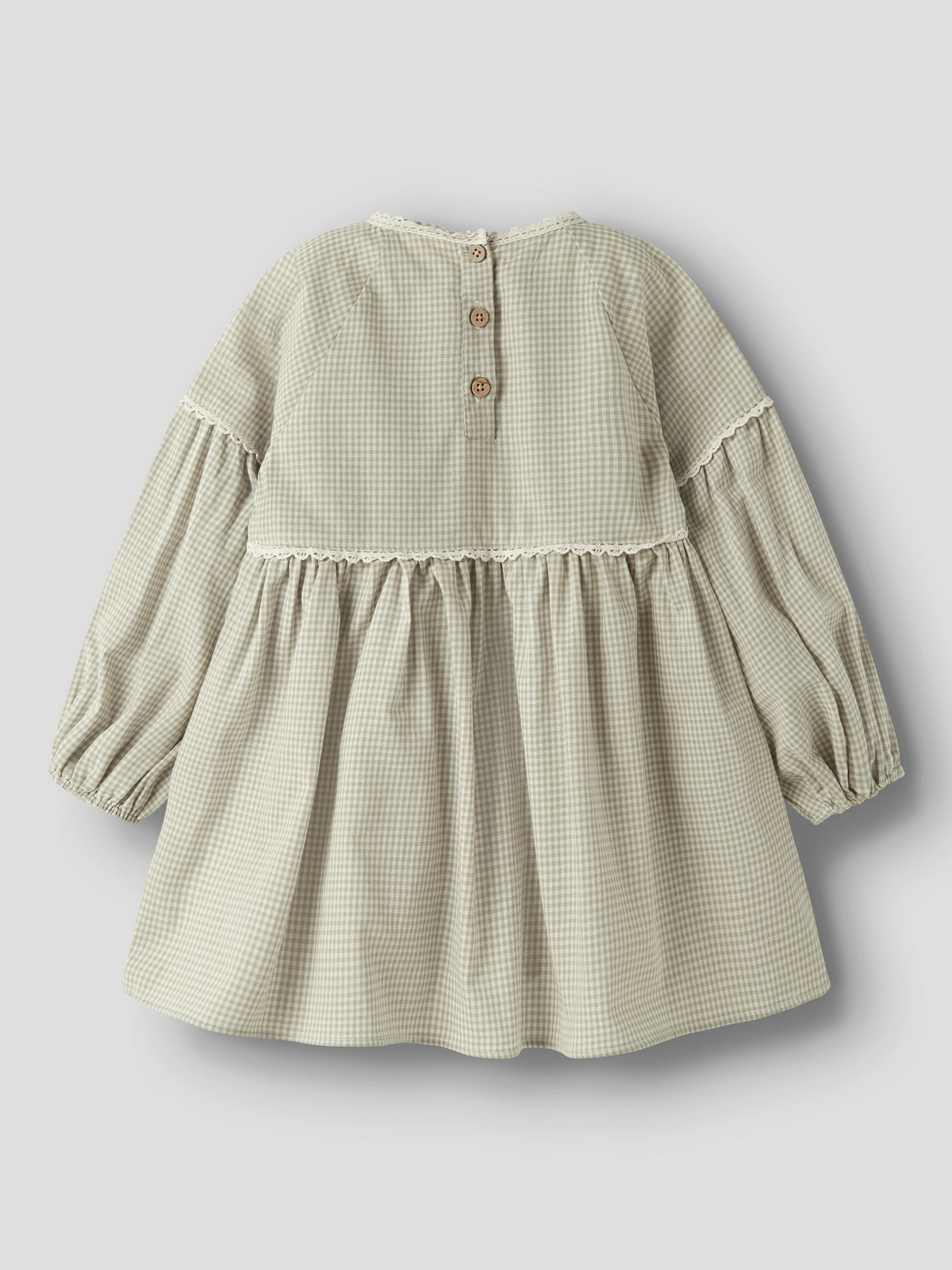 Lil Atelier Oleno - LS Loose Dress - Moss Gray