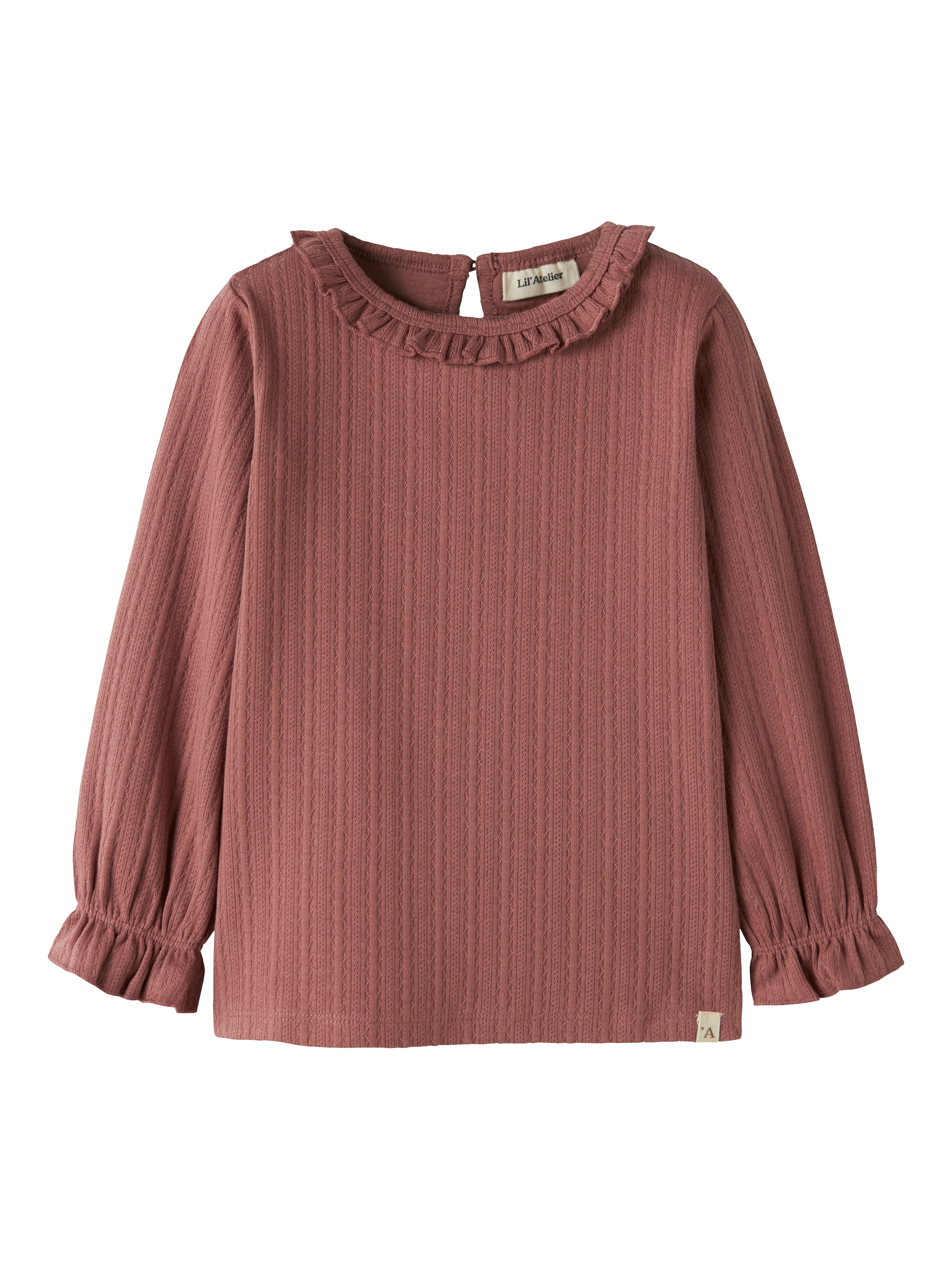 Lil Atelier Onela - LS Slim Top - Withered Rose