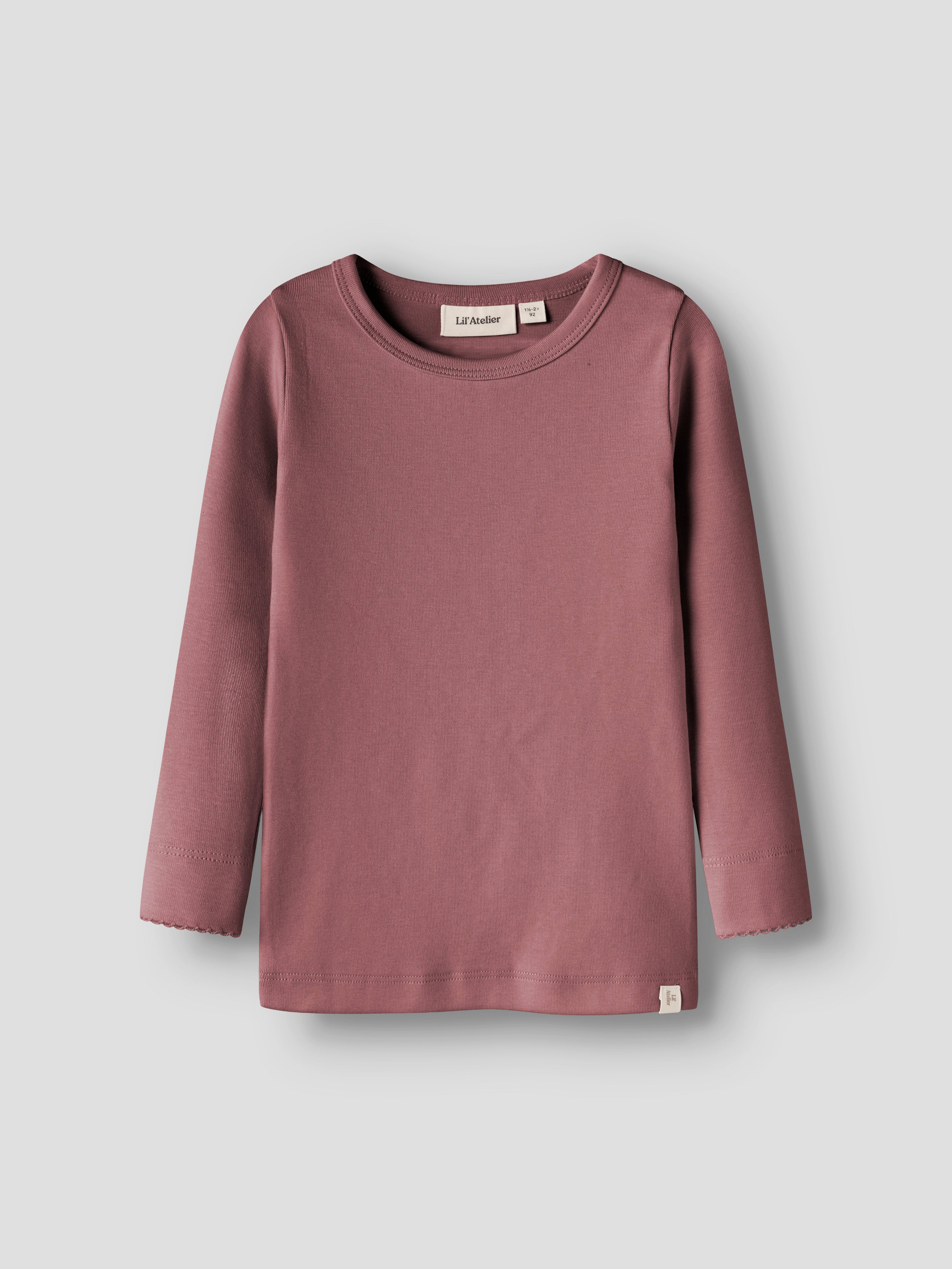 Lil Atelier - Gayo Sia LS Slim Top - Withered Rose