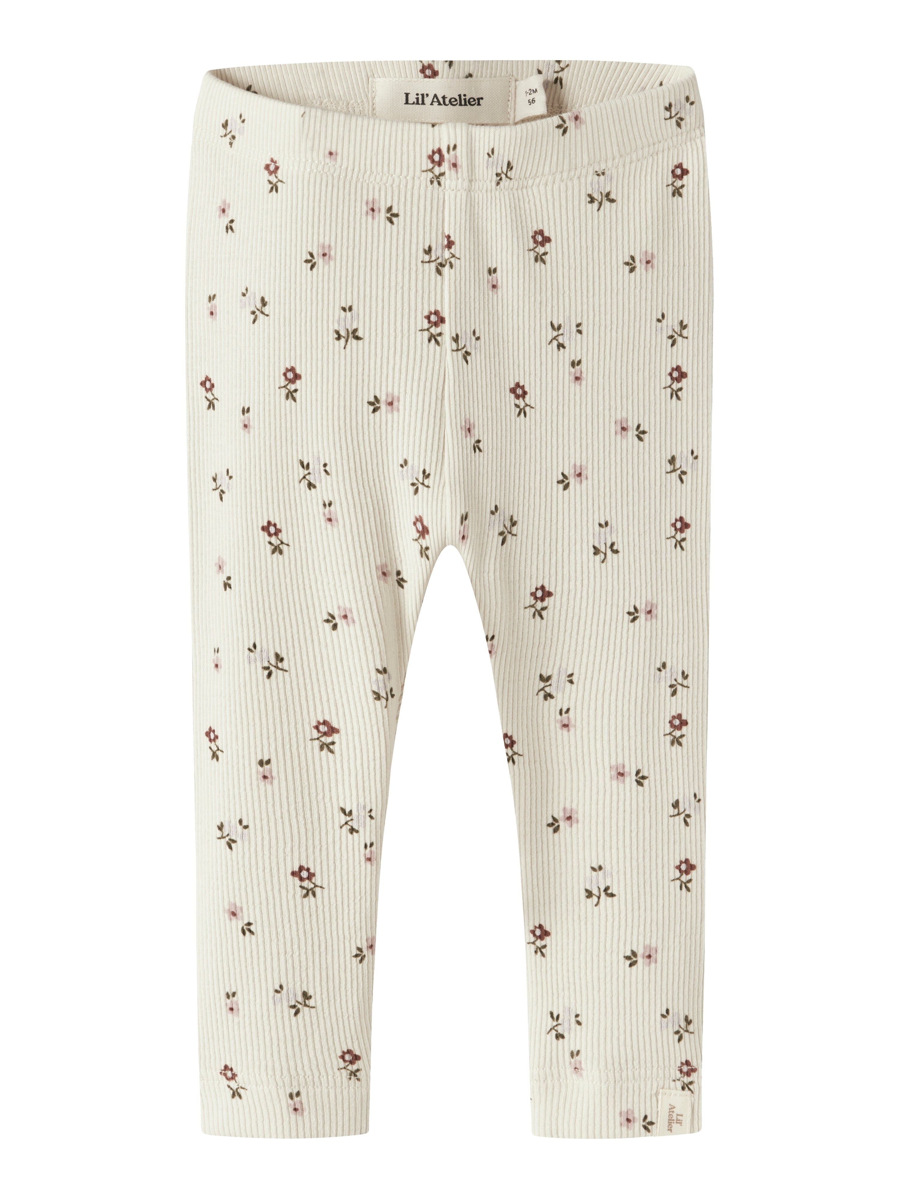 Lil Atelier Gago - Slim Leggings NOOS - Turtledove/Flower
