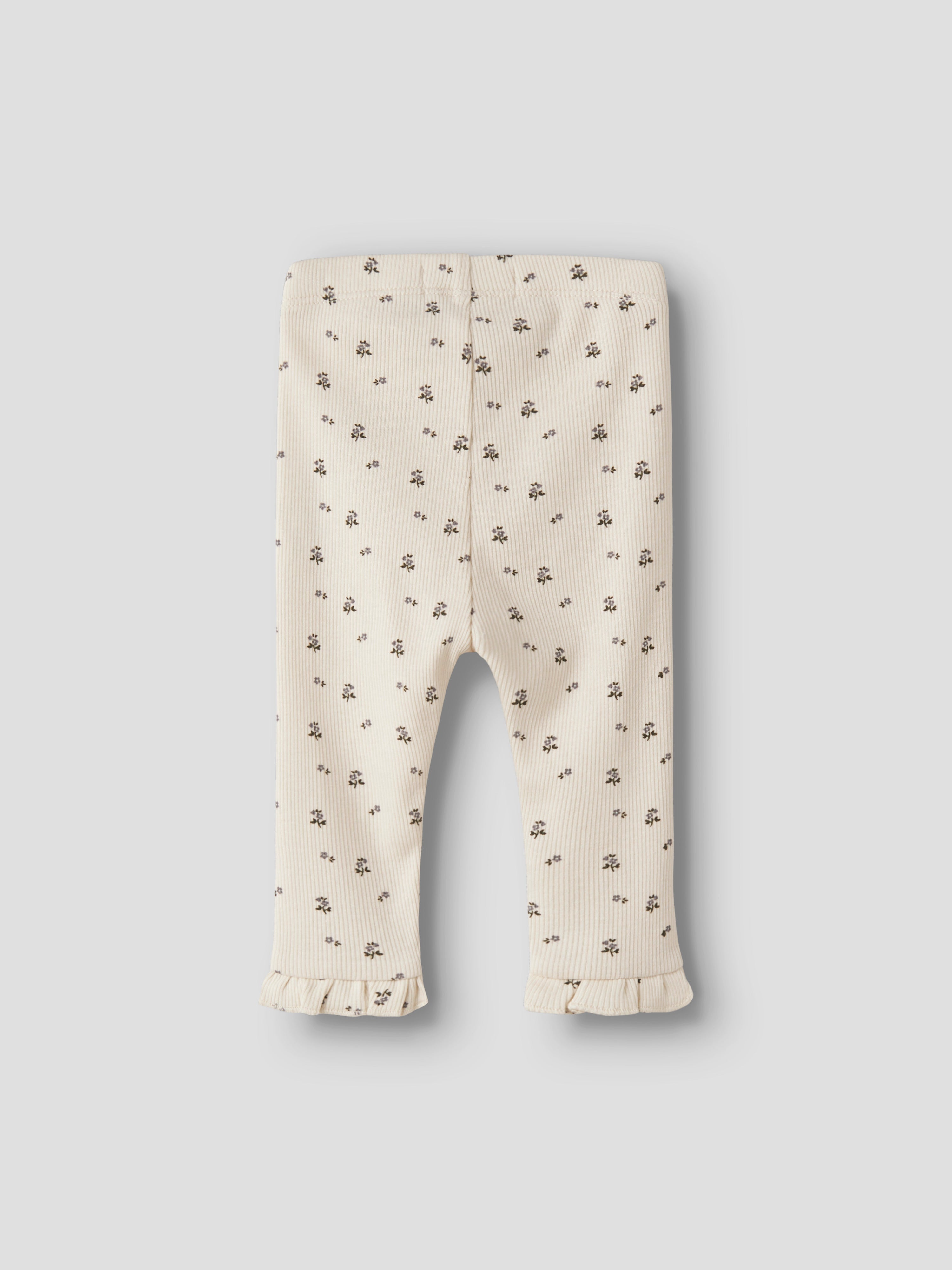 Lil Atelier Lago - Mer Slim Leggings - Turtledove/Blue Flower