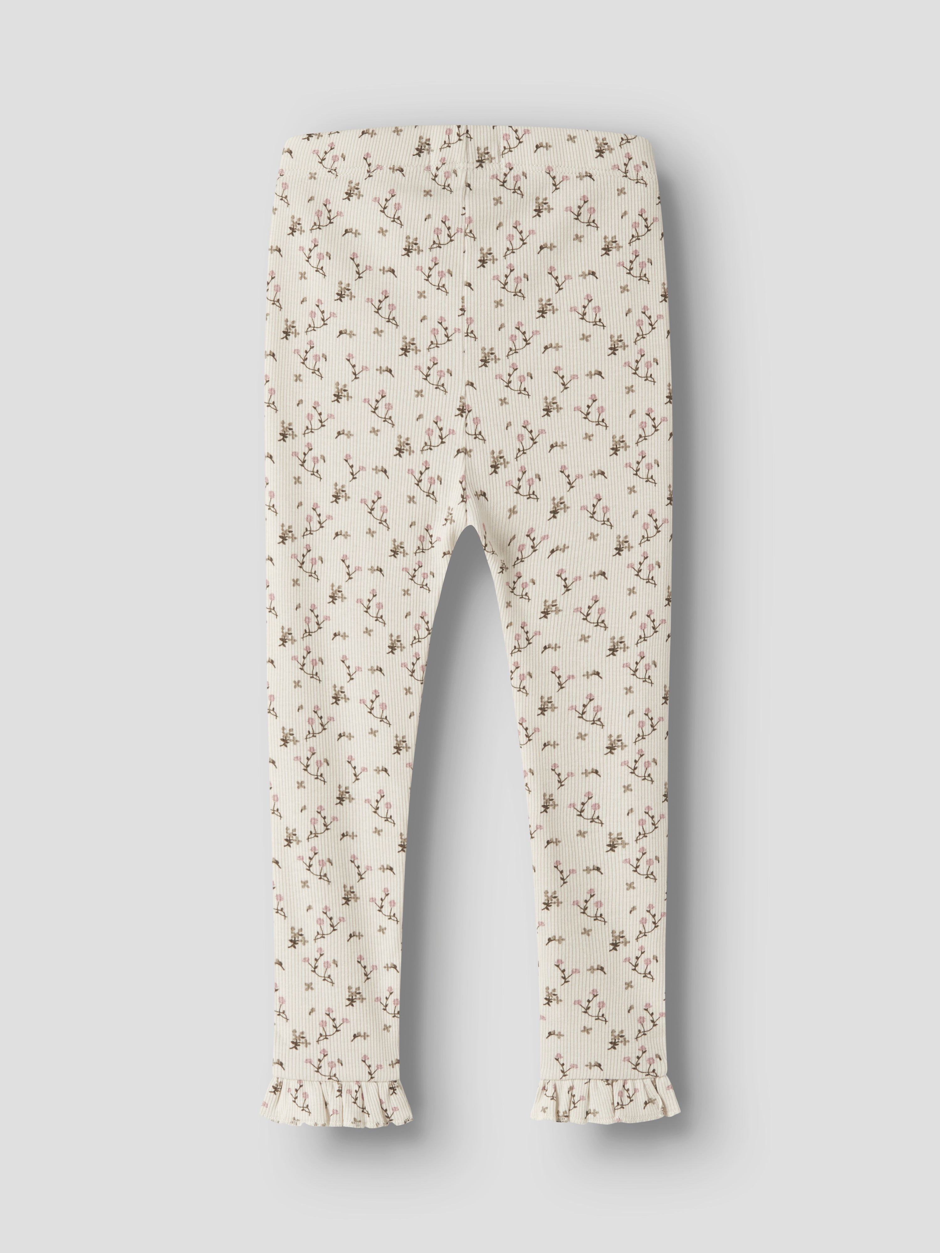 Lil Atelier Lago - Mer Slim Leggings - Turtledove/Rose Flower