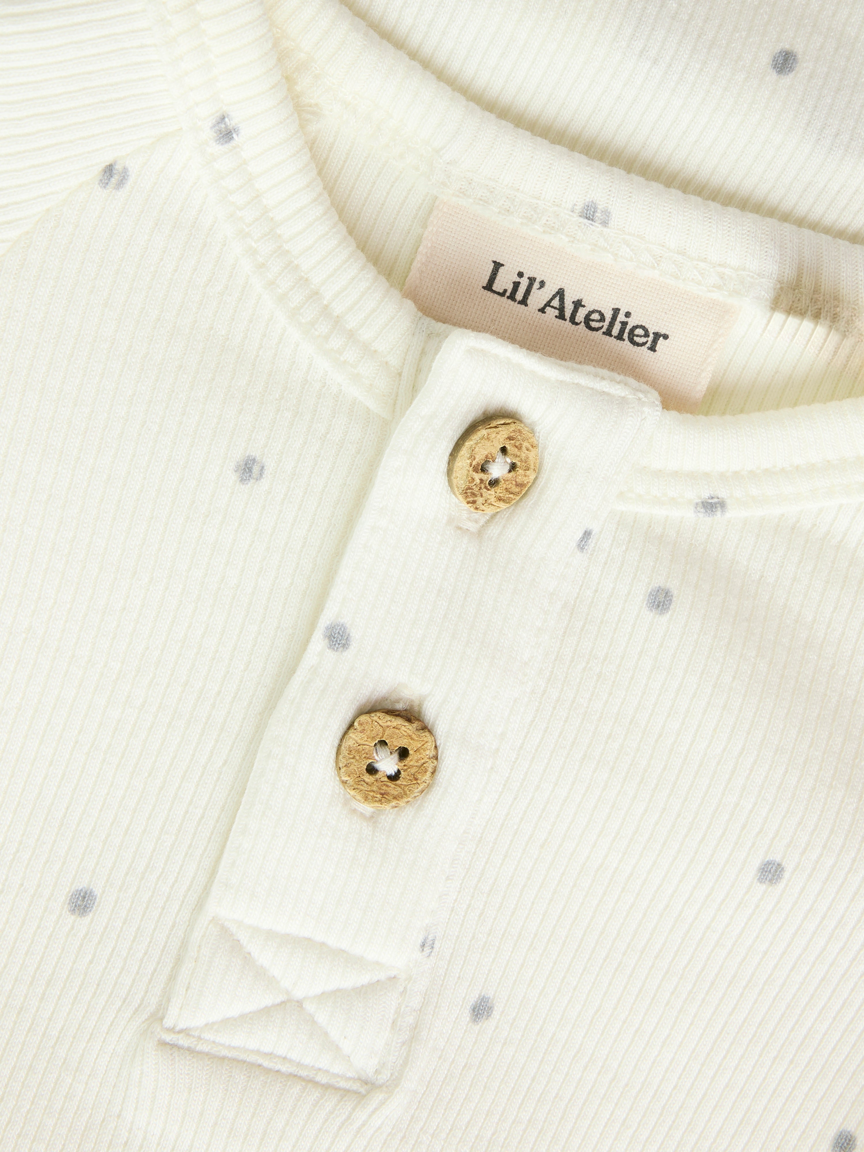 Lil Atelier Gago - Kip Slim body - Coconut Milk/Dot
