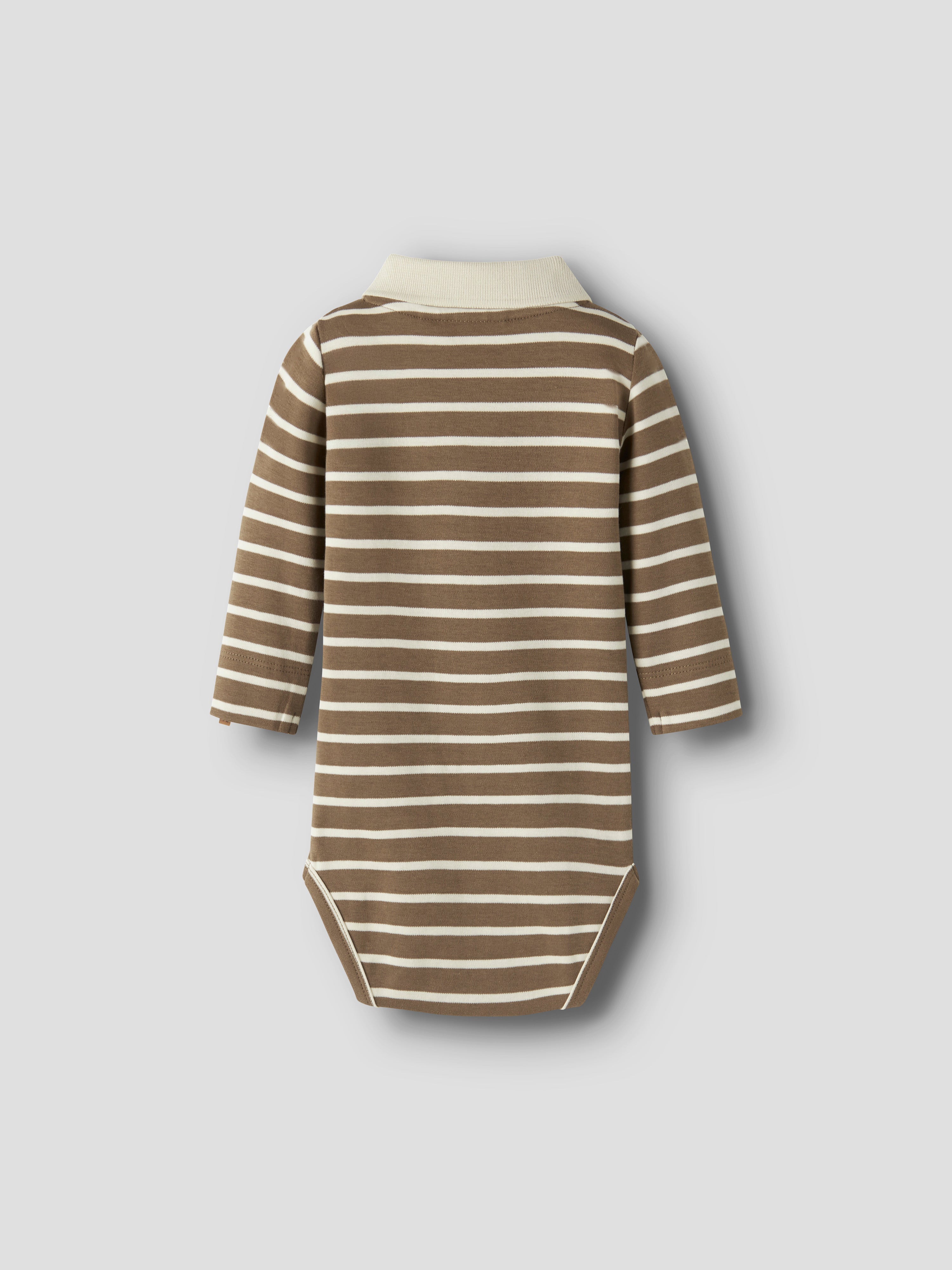 Lil Atelier Limia - LS Polo Body - Kangaroo/Turtledove