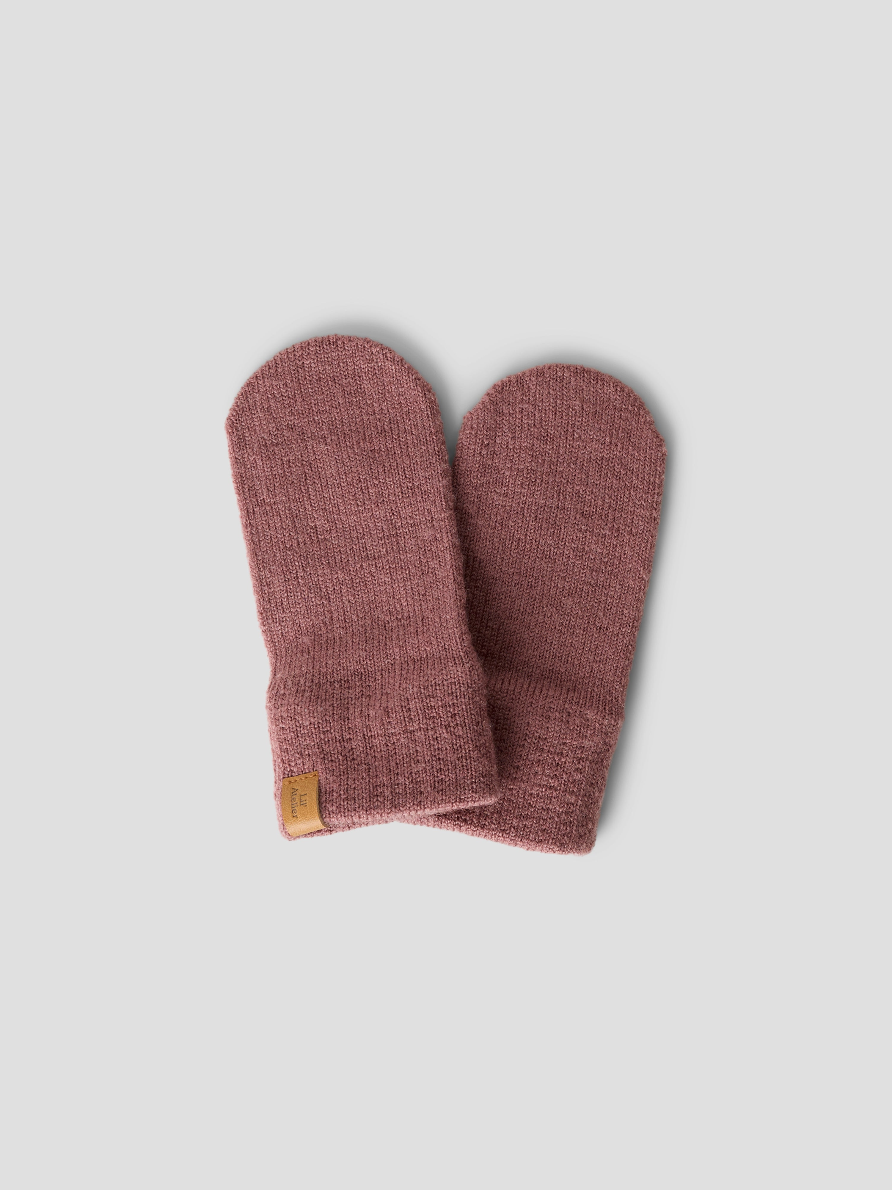 Lil Atelier Nanson - Knit Mittens - Withered Rose