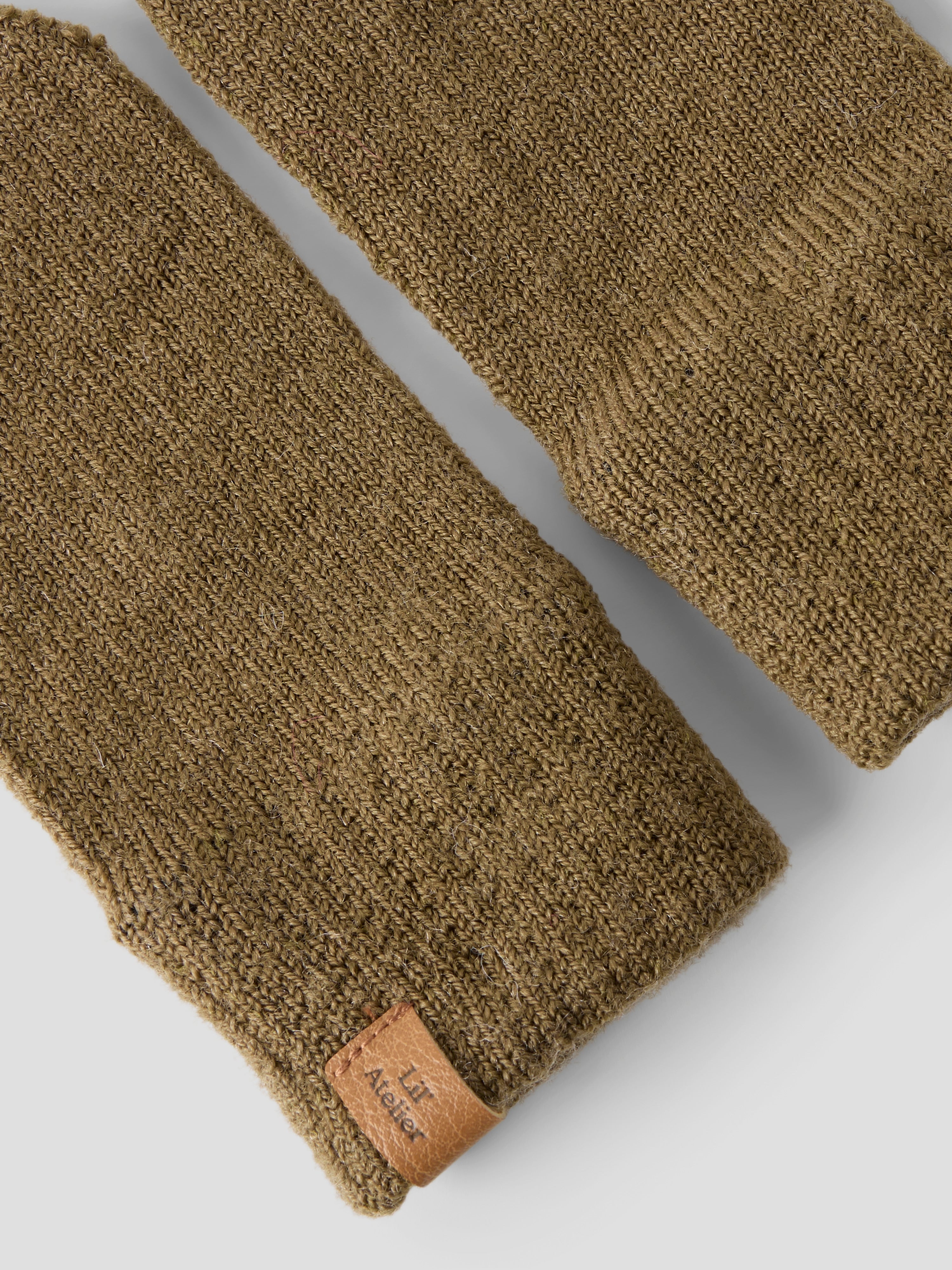 Lil Atelier Nanson - Knit Mittens - Kangaroo