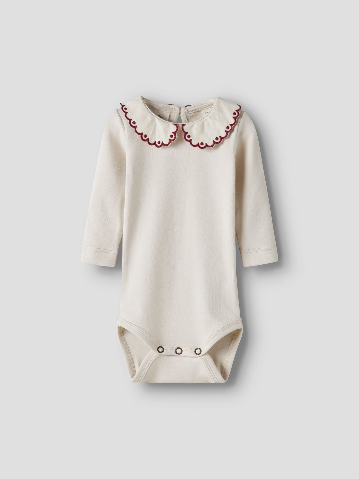 Lil' Atelier Fundo – Lia LS Slim Body - Turtledove / Biking Red