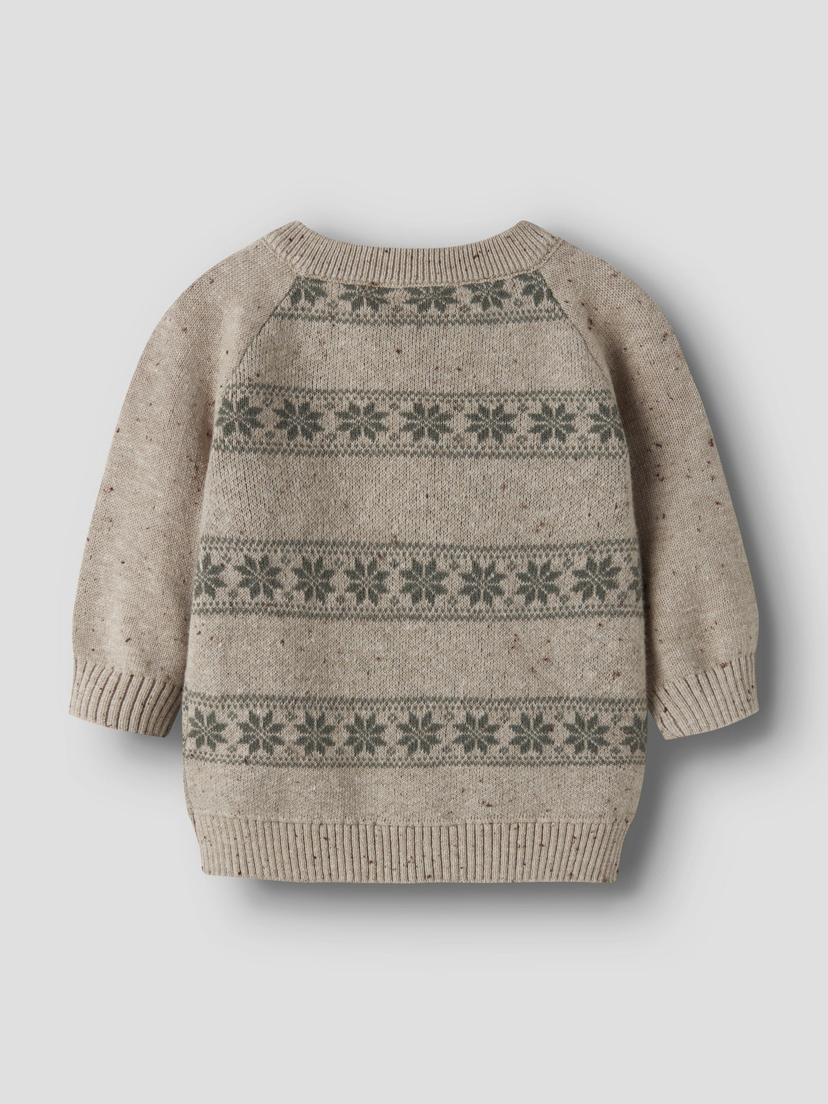 Lil Atelier Galto Rob - LS Knit - Oxford Tan / Mulled Basil