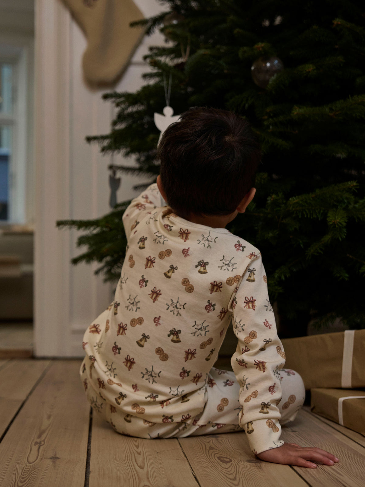 Lil Atelier Layo - Git LS Nightset - Turtledove / Old Christmas