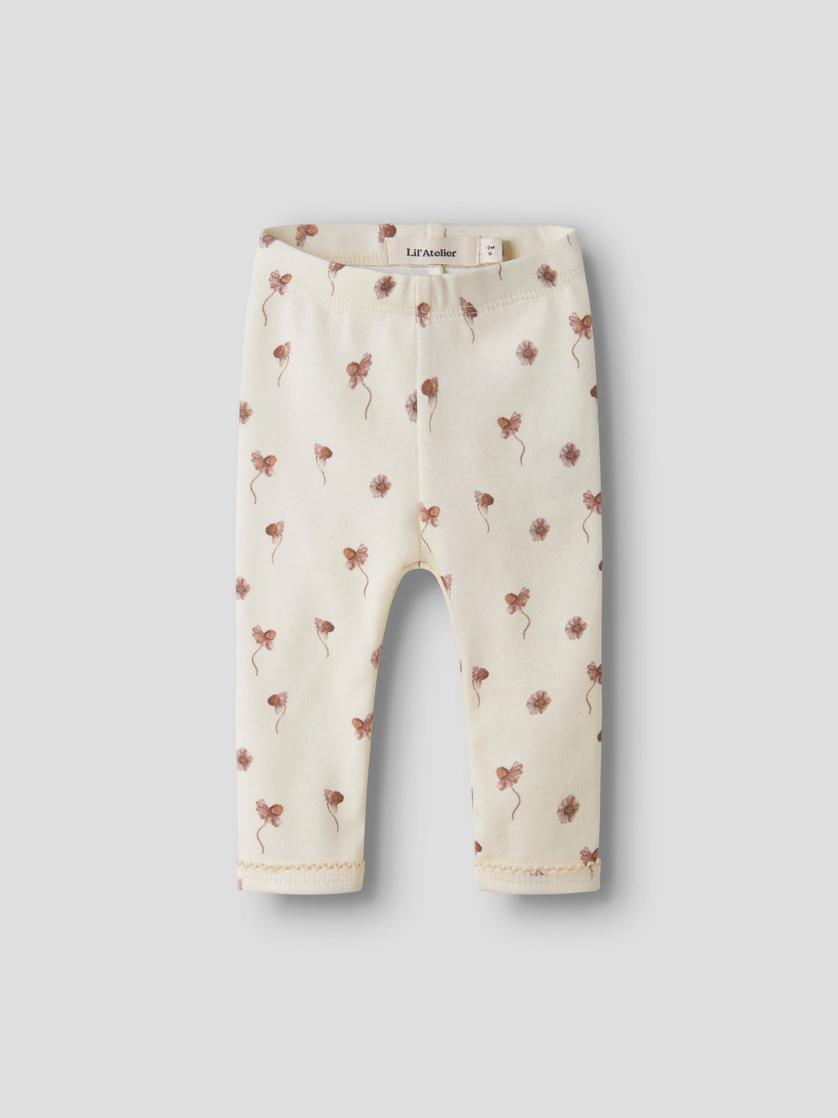 Lil Atelier Layo - Sin Slim Leggings - Turtledove / ECHINACEA