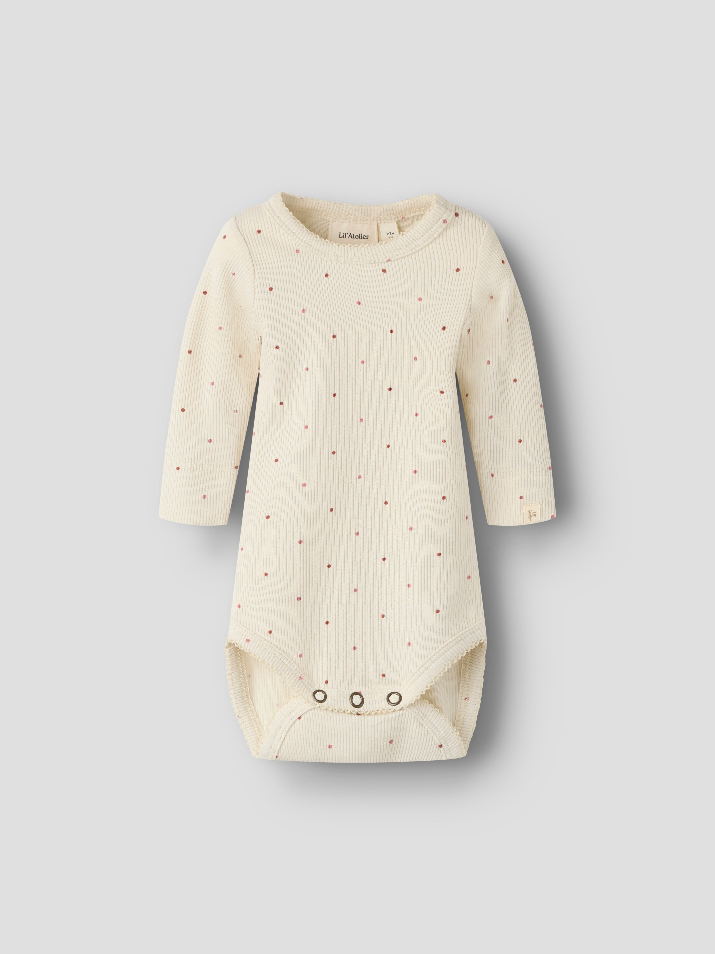 Lil Atelier - Gago Kos LS Slim Body - Turtledove / Dot