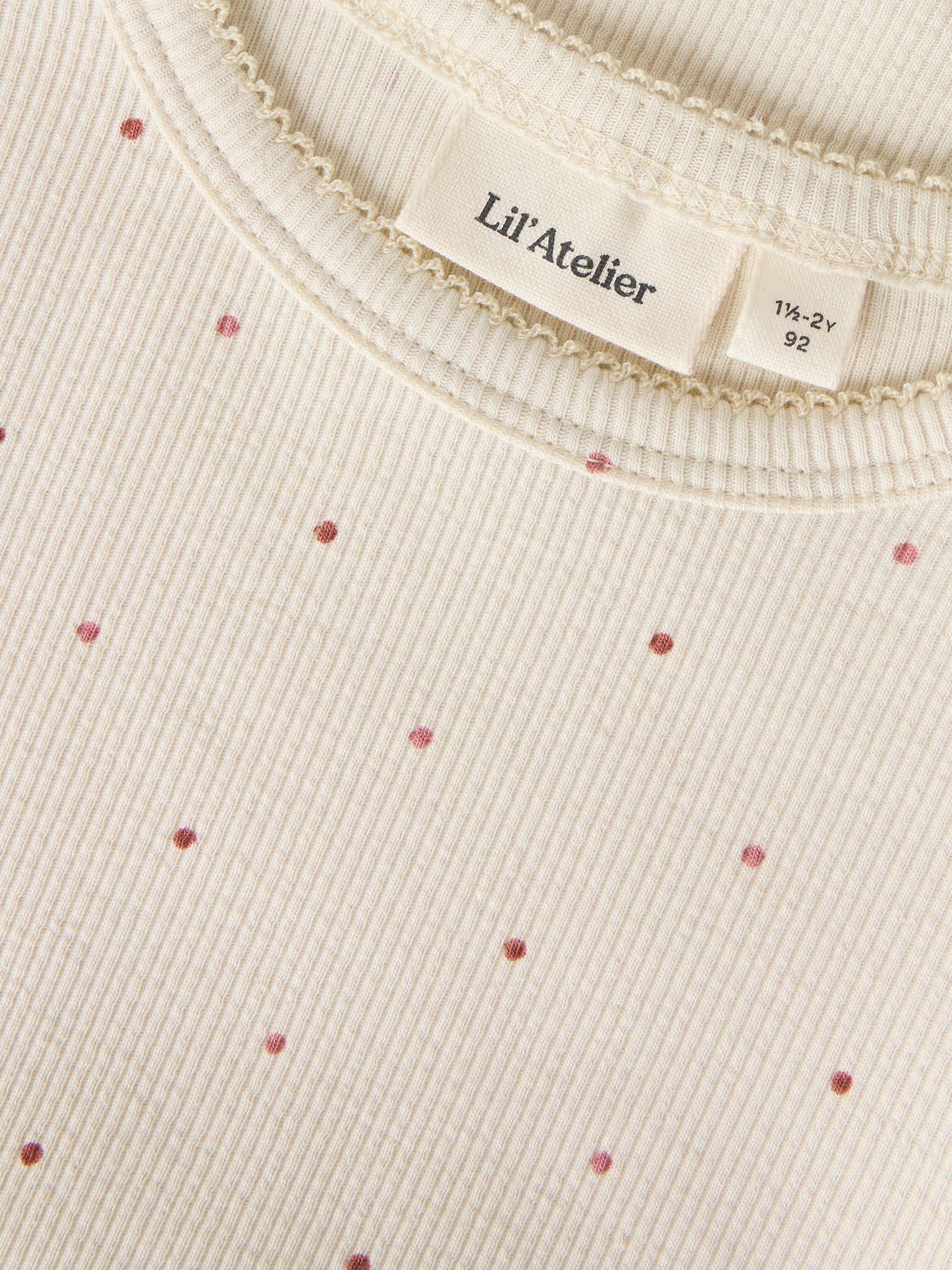 Lil Atelier - Gago Kuo LS Slim Top - Turtledove / Dot