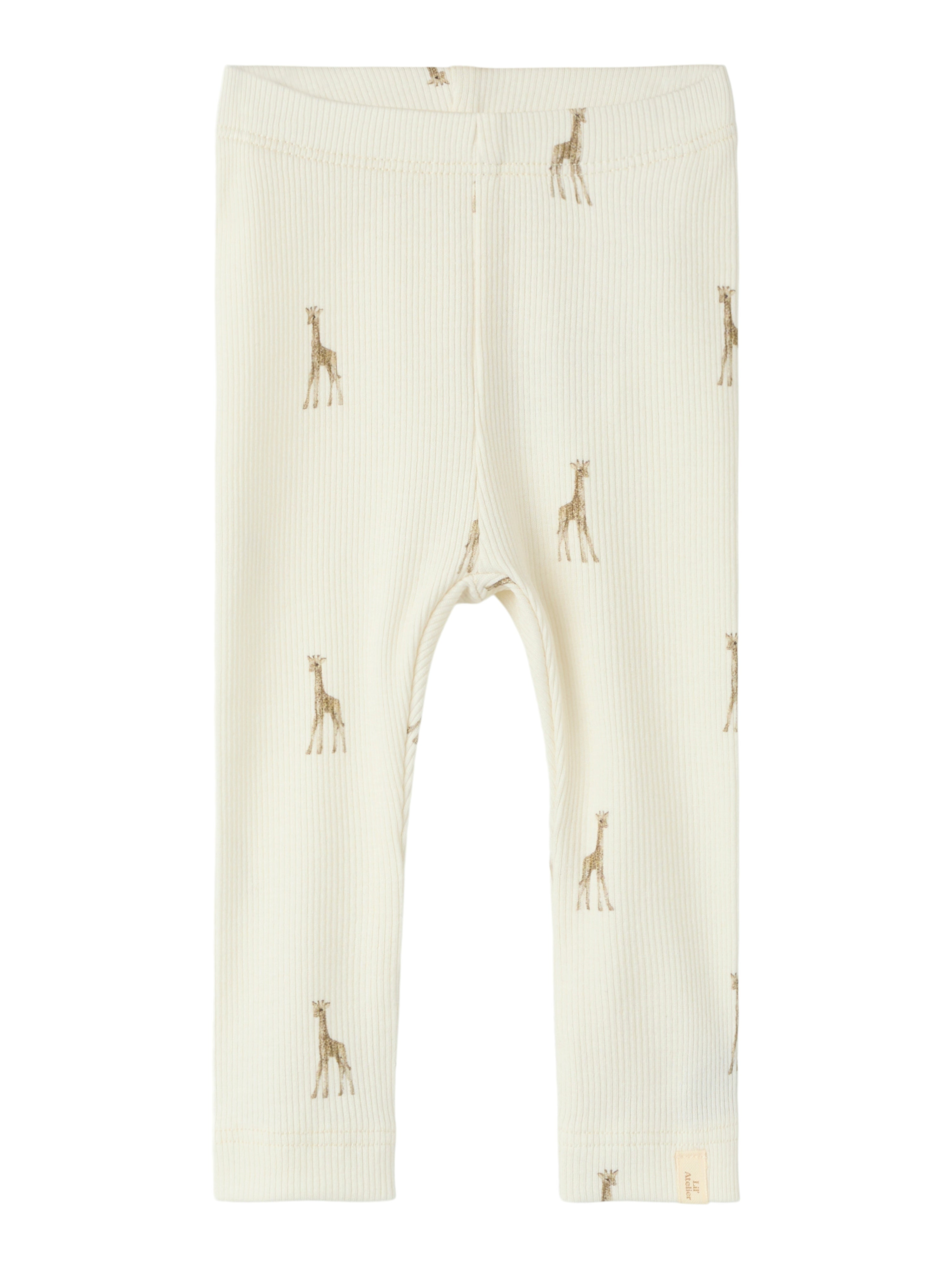 Lil Atelier Gavo - Elf Slim Leggings - Turtledove/Giraffe