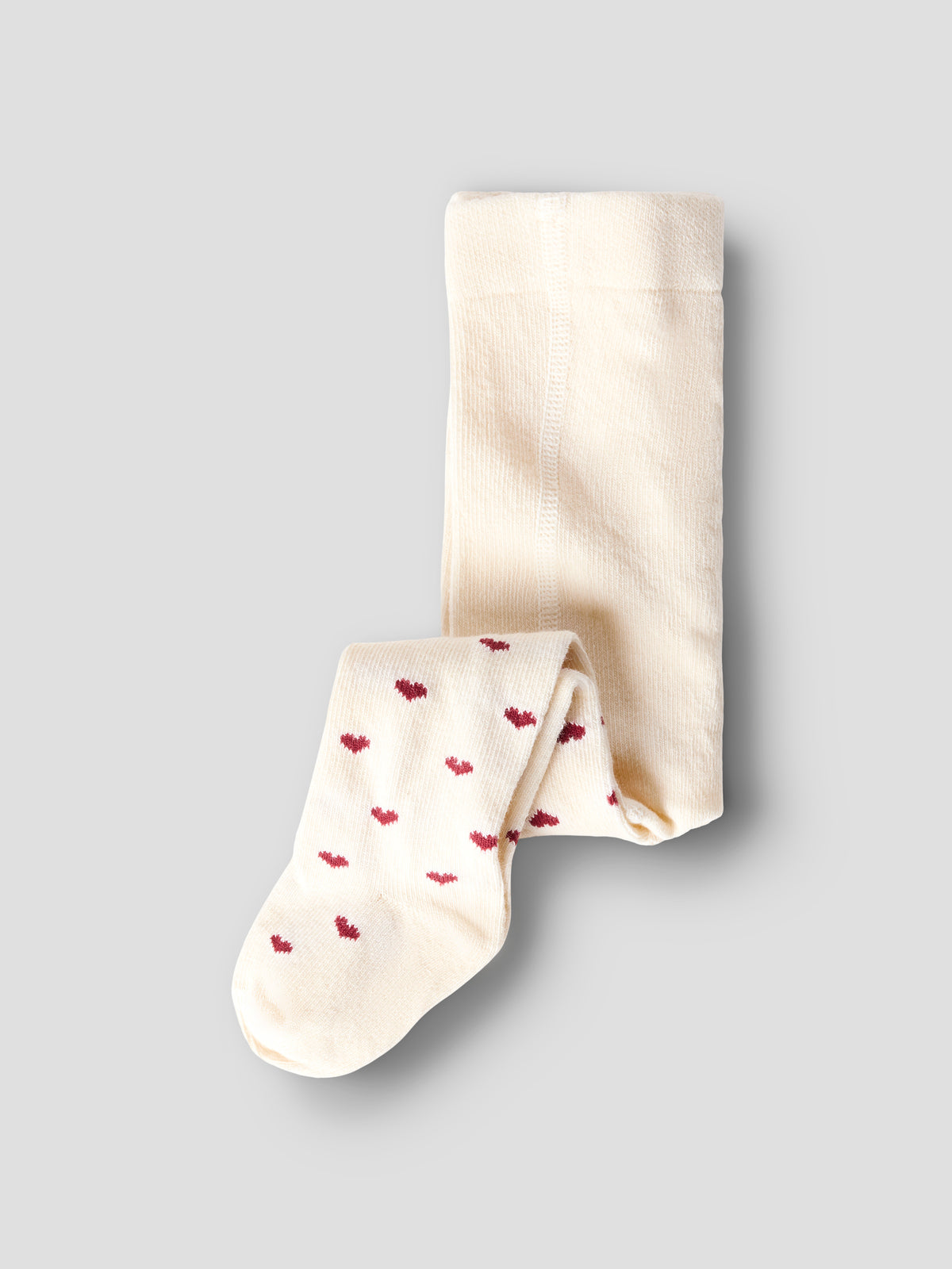 Lil Atelier Reba - Len Pantyhose - Turtledove / Biking Red