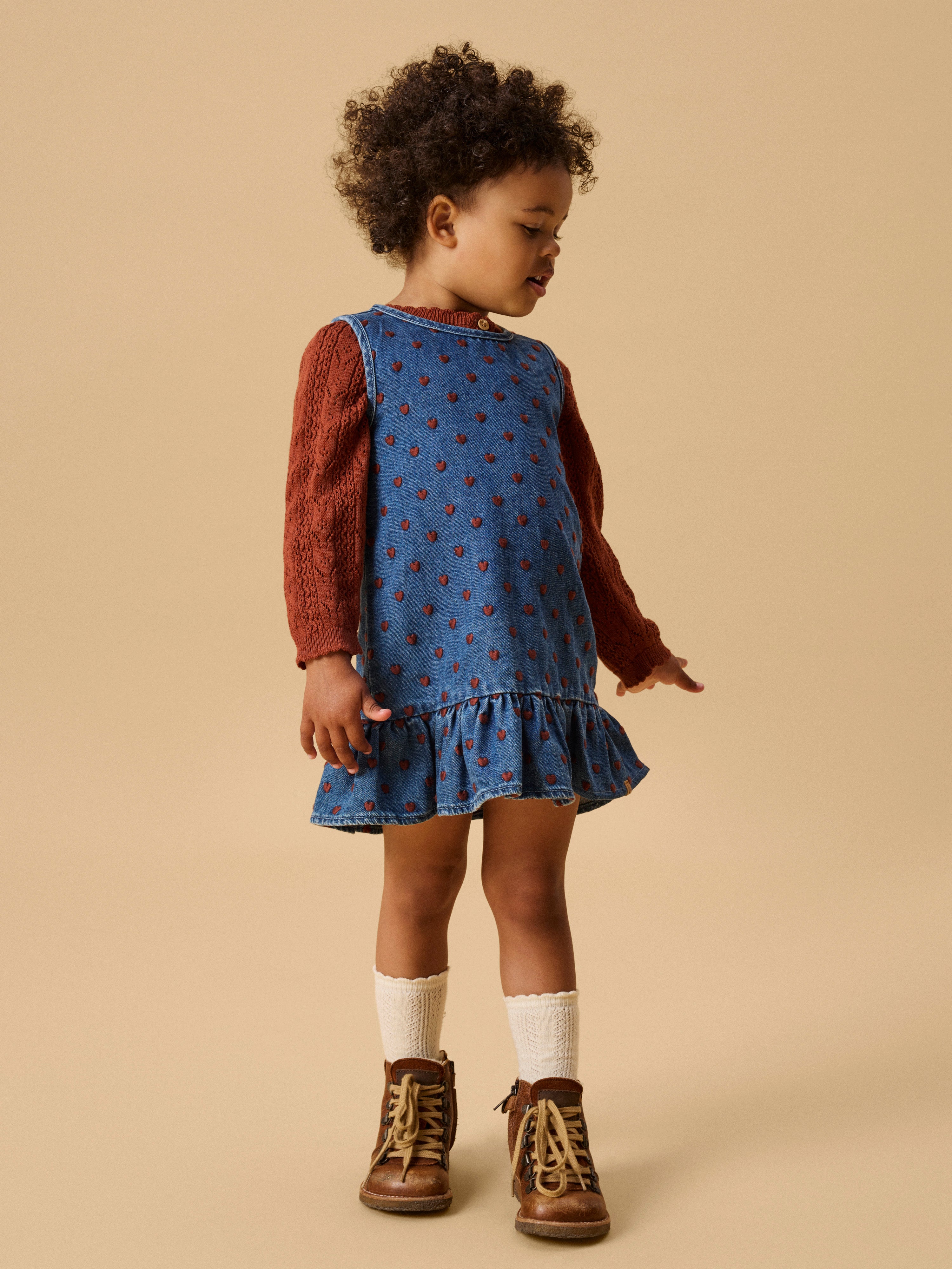 Lil Atelier Liva - Lea Spencer - Dark Blue Denim/Hearts