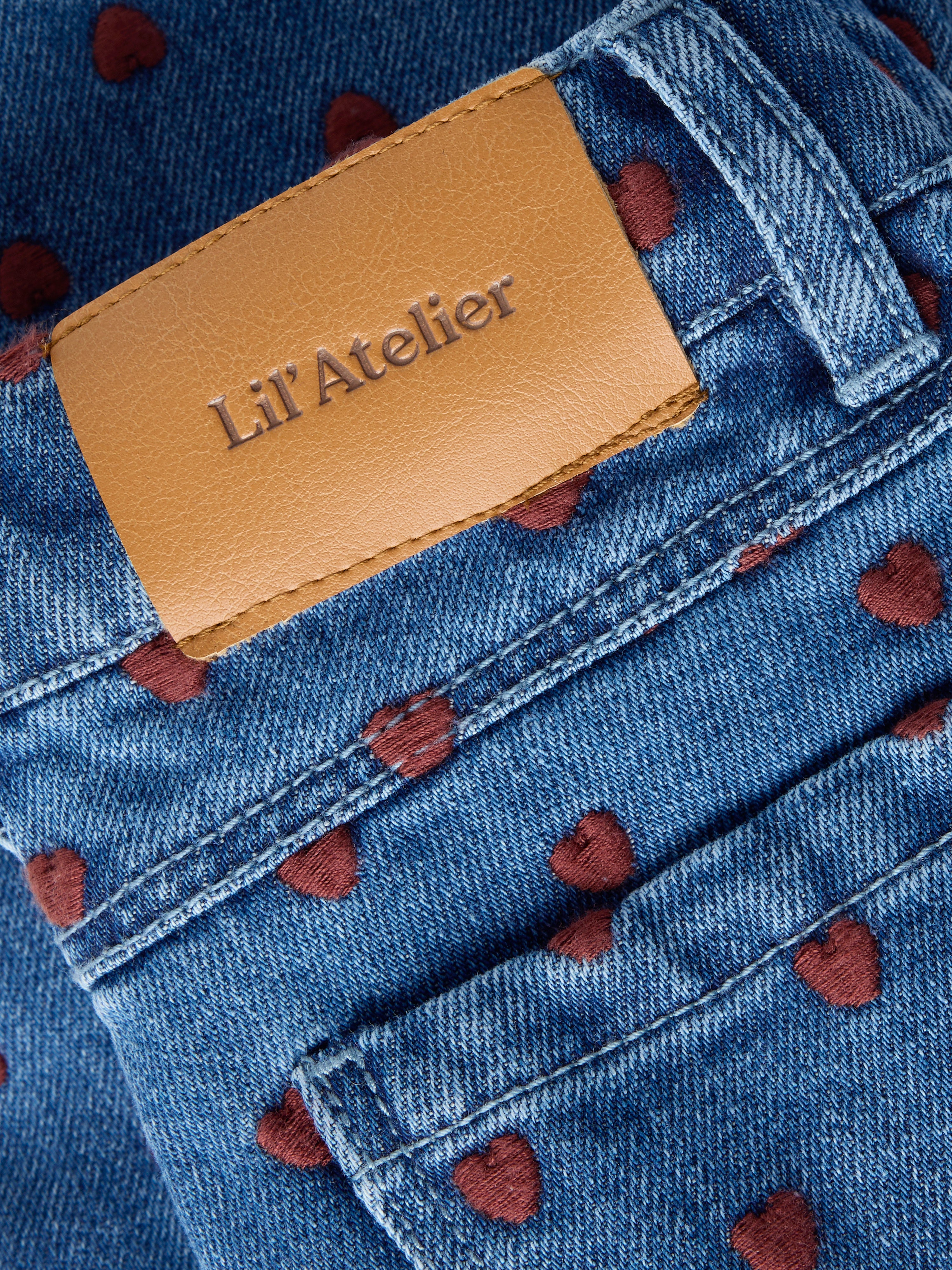 Lil Atelier Liva - Loose Jeans - Dark Blue Denim/Hearts