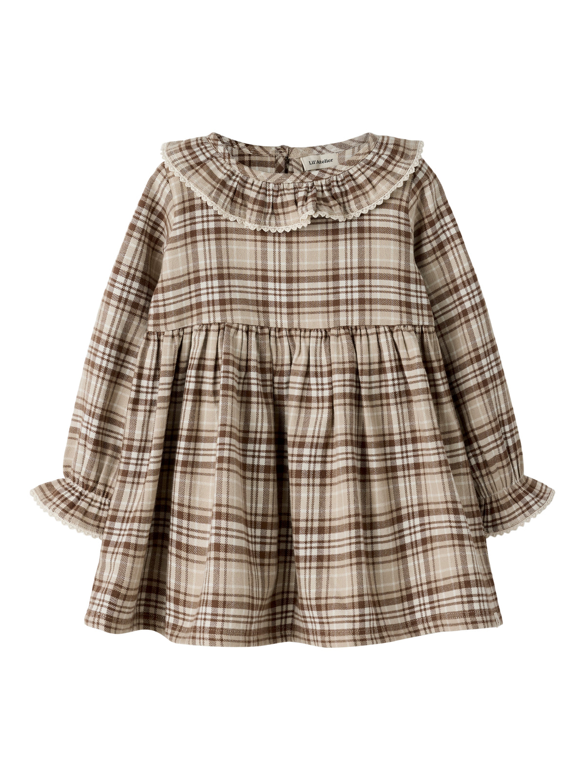 Lil Atelier Renrik - LS Loose Dress - White Pepper