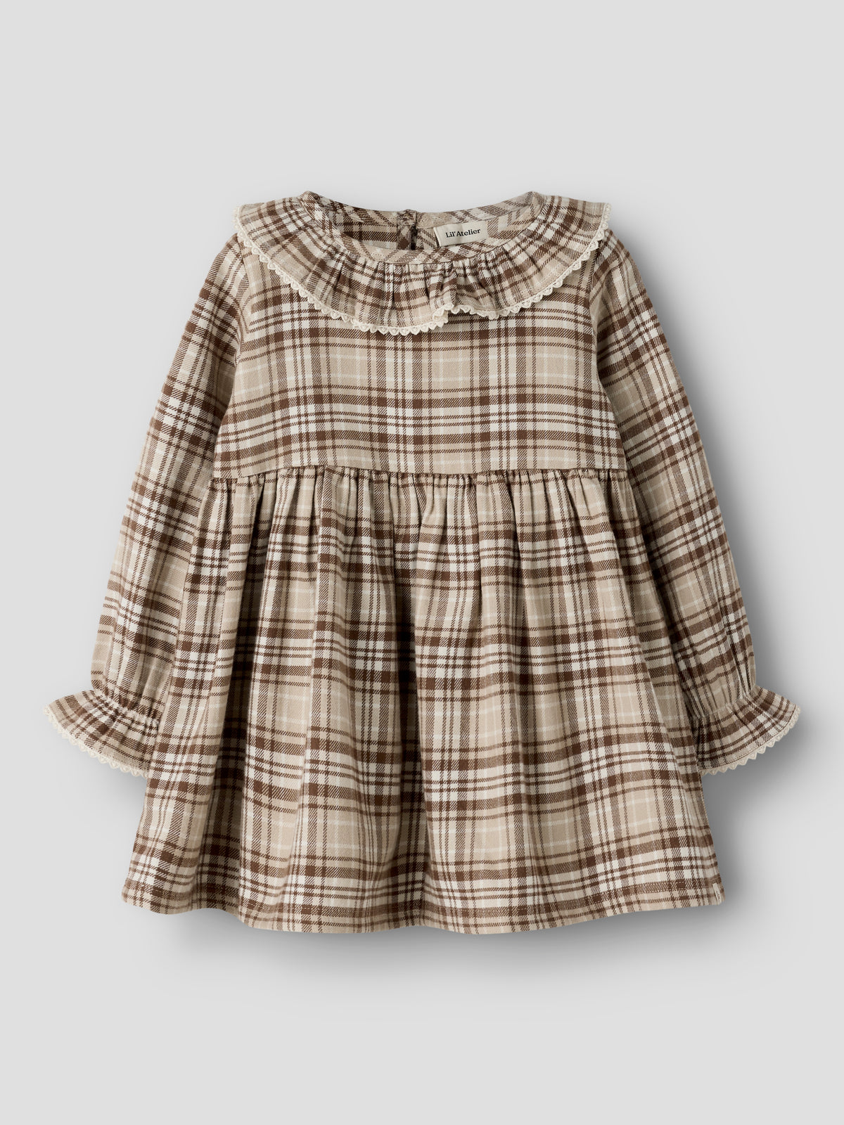 Lil Atelier Renrik - LS Loose Dress - White Pepper
