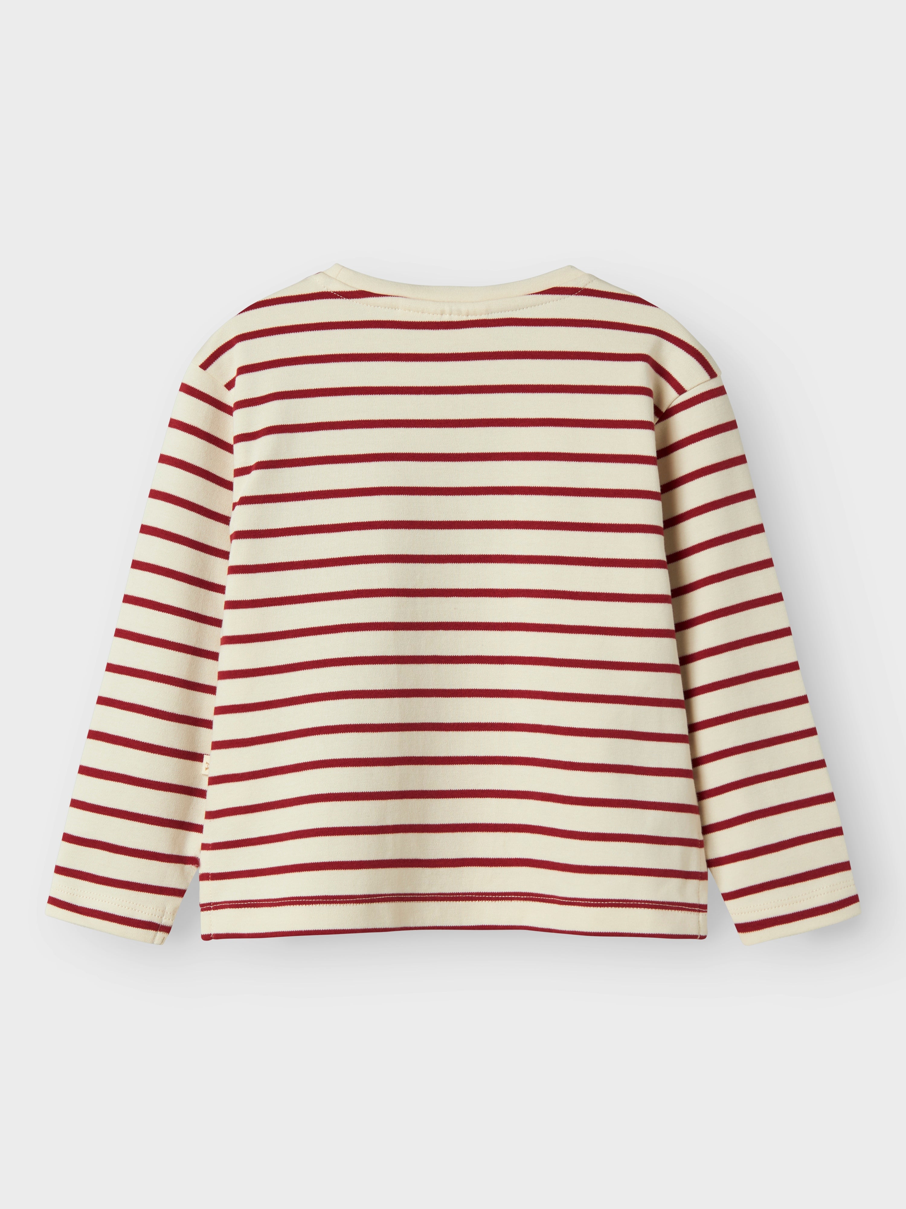 Lil Atelier Limia Loose Top - Turtledove/Red Dahlia