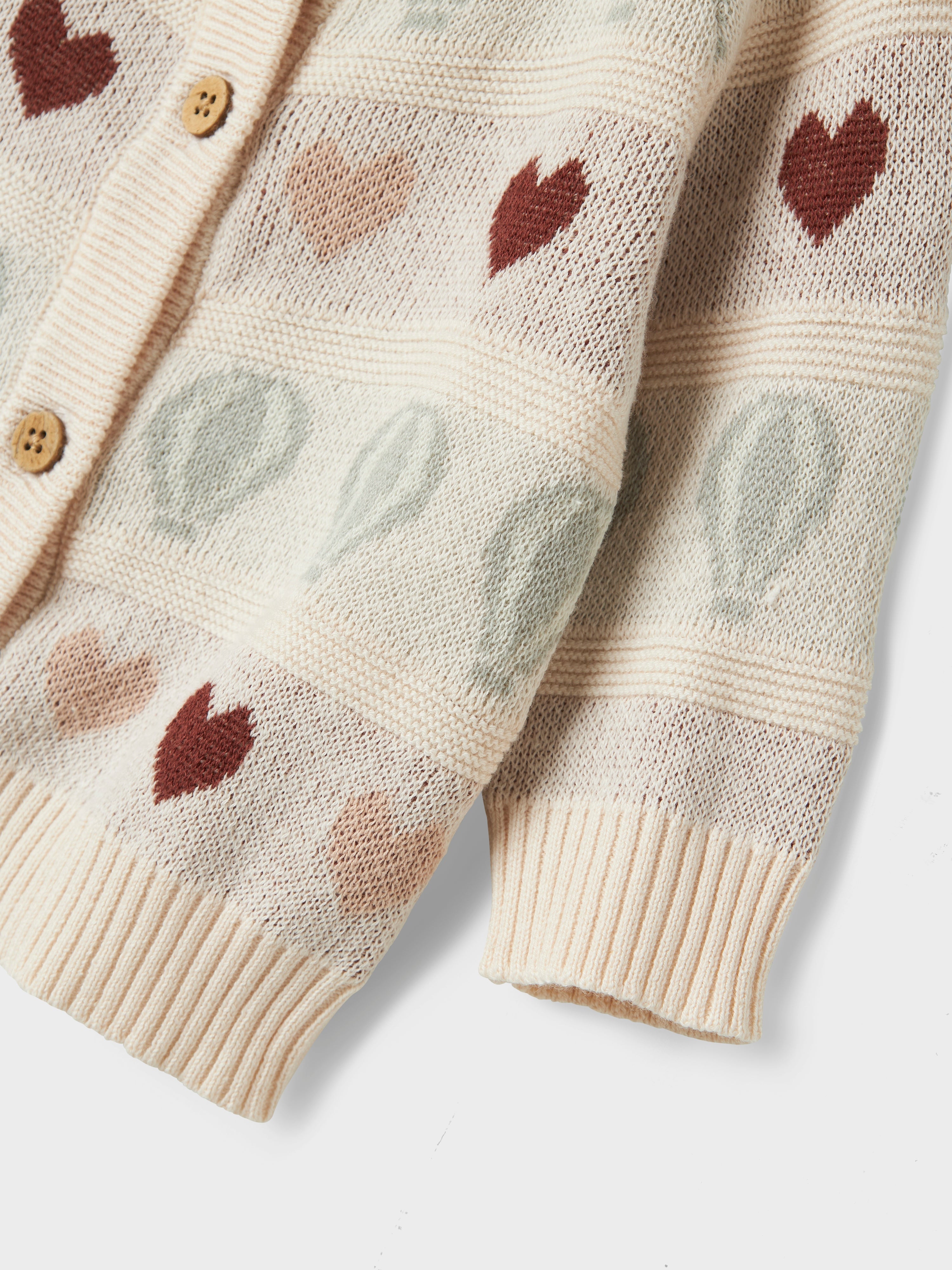 Lil Atelier Lamai Kny Knit Cardigan - Pastel Parchment