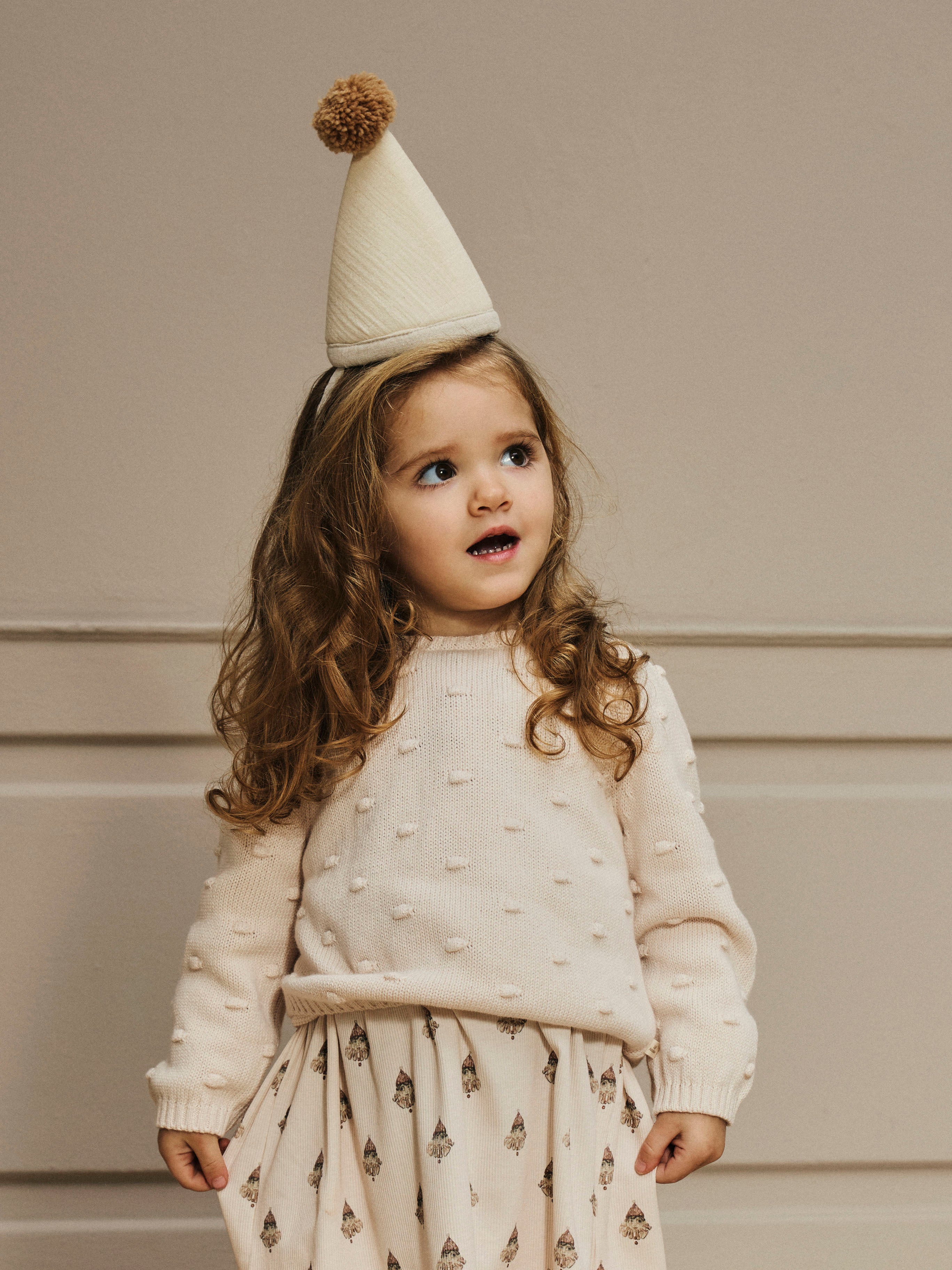 Lil Atelier Gable Loose Knit - Pastel Parchment