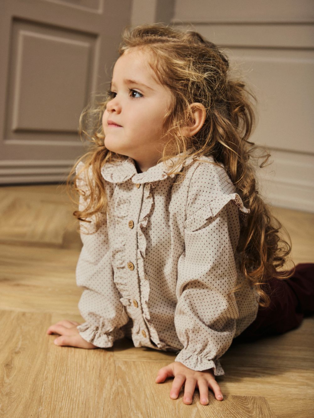 Lil Atelier Olena Loose Shirt - Pastel Parchment