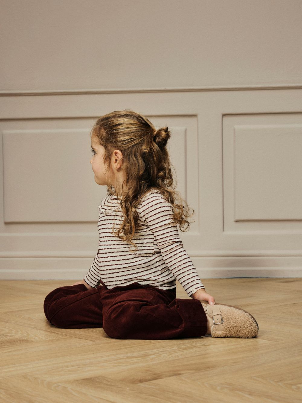 Lil Atelier Sophia Slim Top - Hot Chocolate