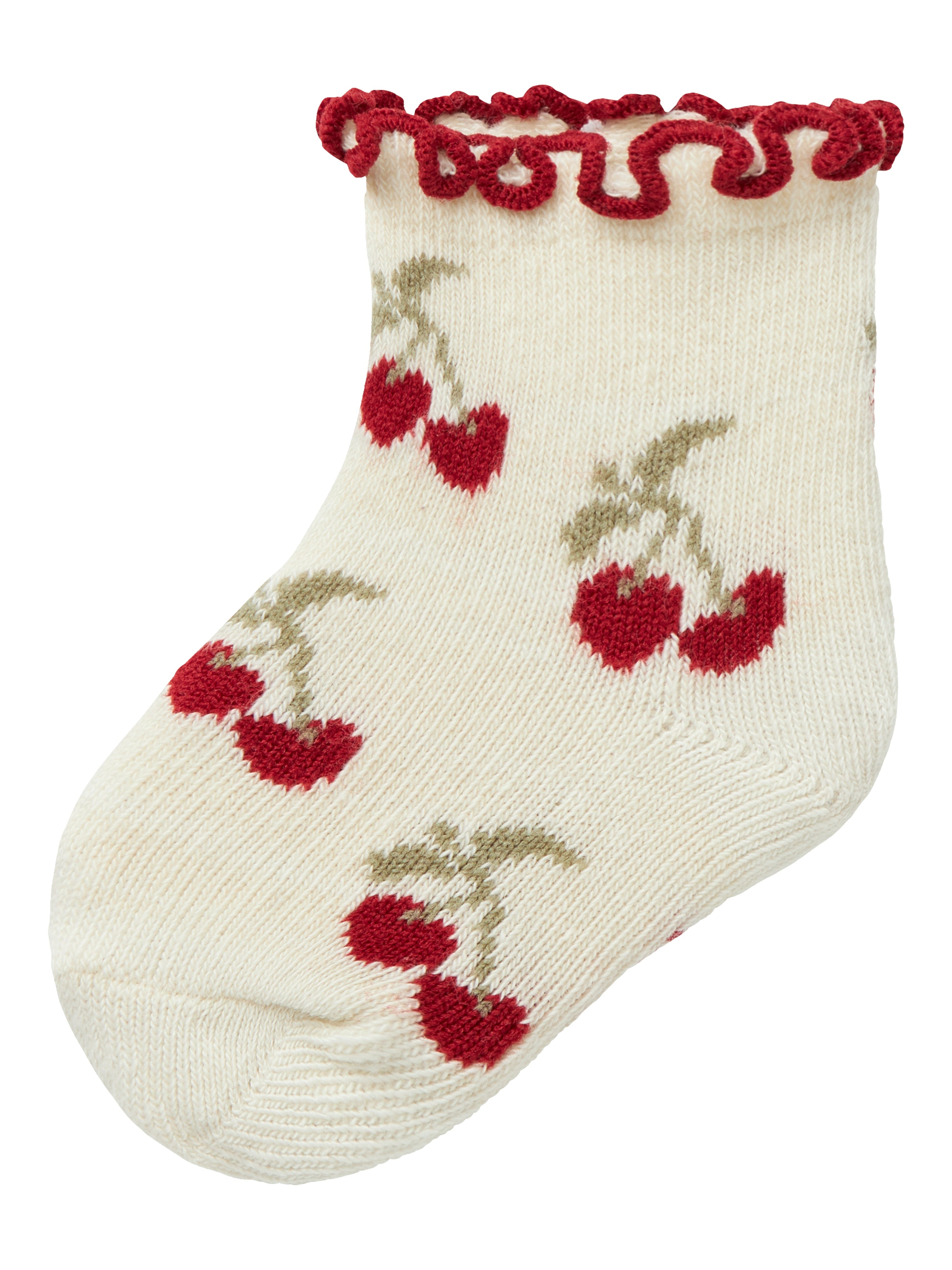 Lil Atelier Darlene Socks - Turtledove/Cherry