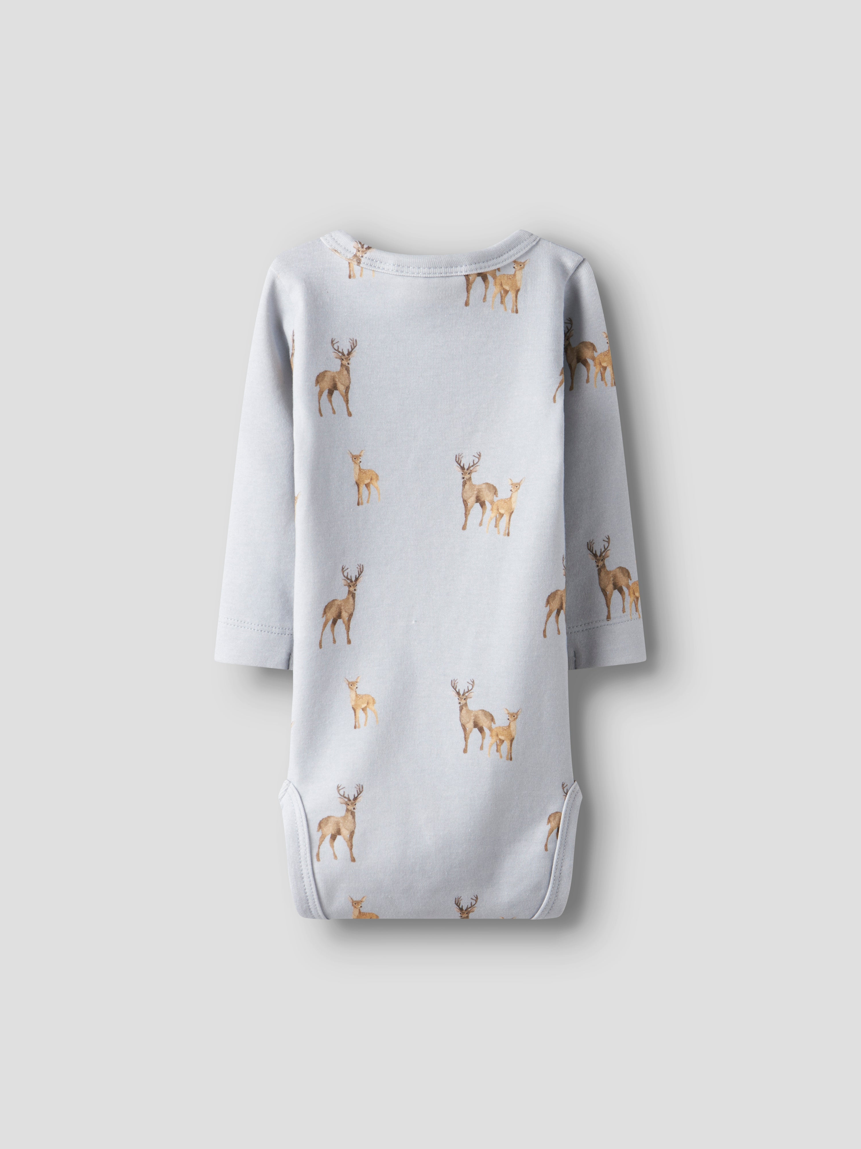 Lil Atelier Layo Geo LS Slim Body - Gray Dawn/Deer