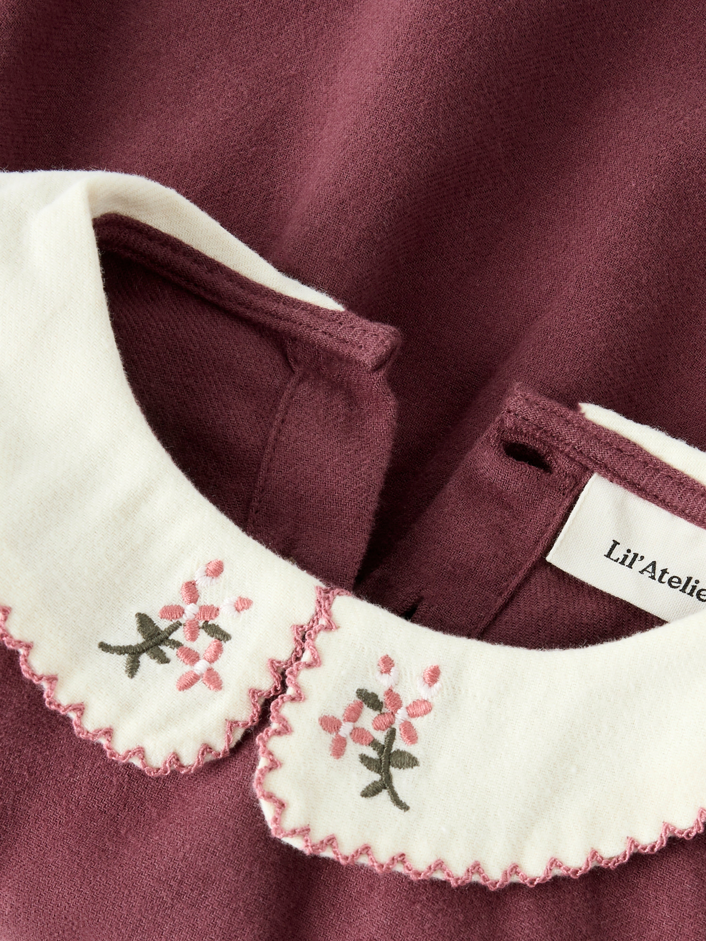 Lil Atelier Rebel LS Body Dress - Catawba Grape