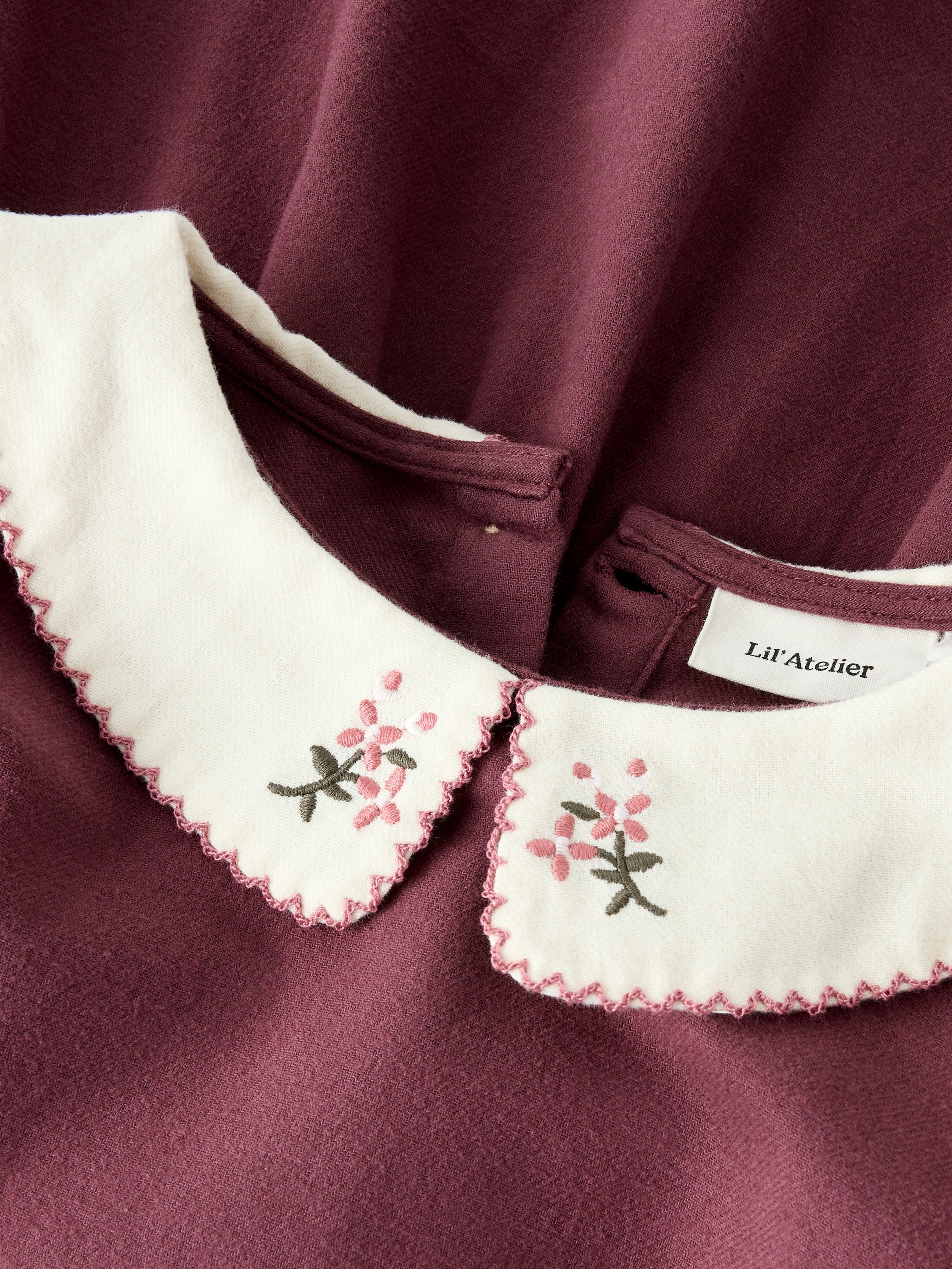 Lil Atelier Rebel LS Dress - Catawba Grape