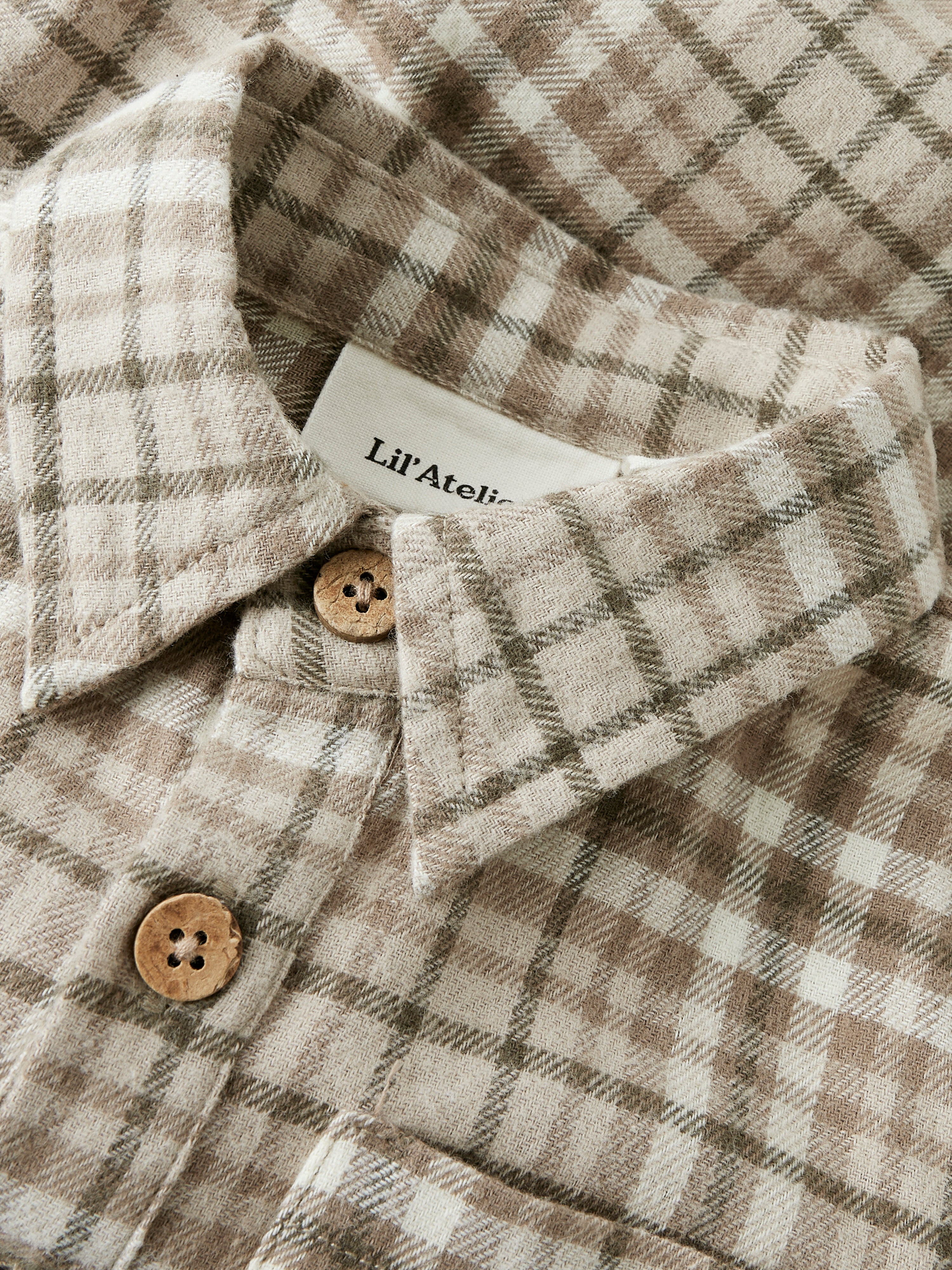 Lil Atelier Rebel LS Body Shirt - Sepia Tint